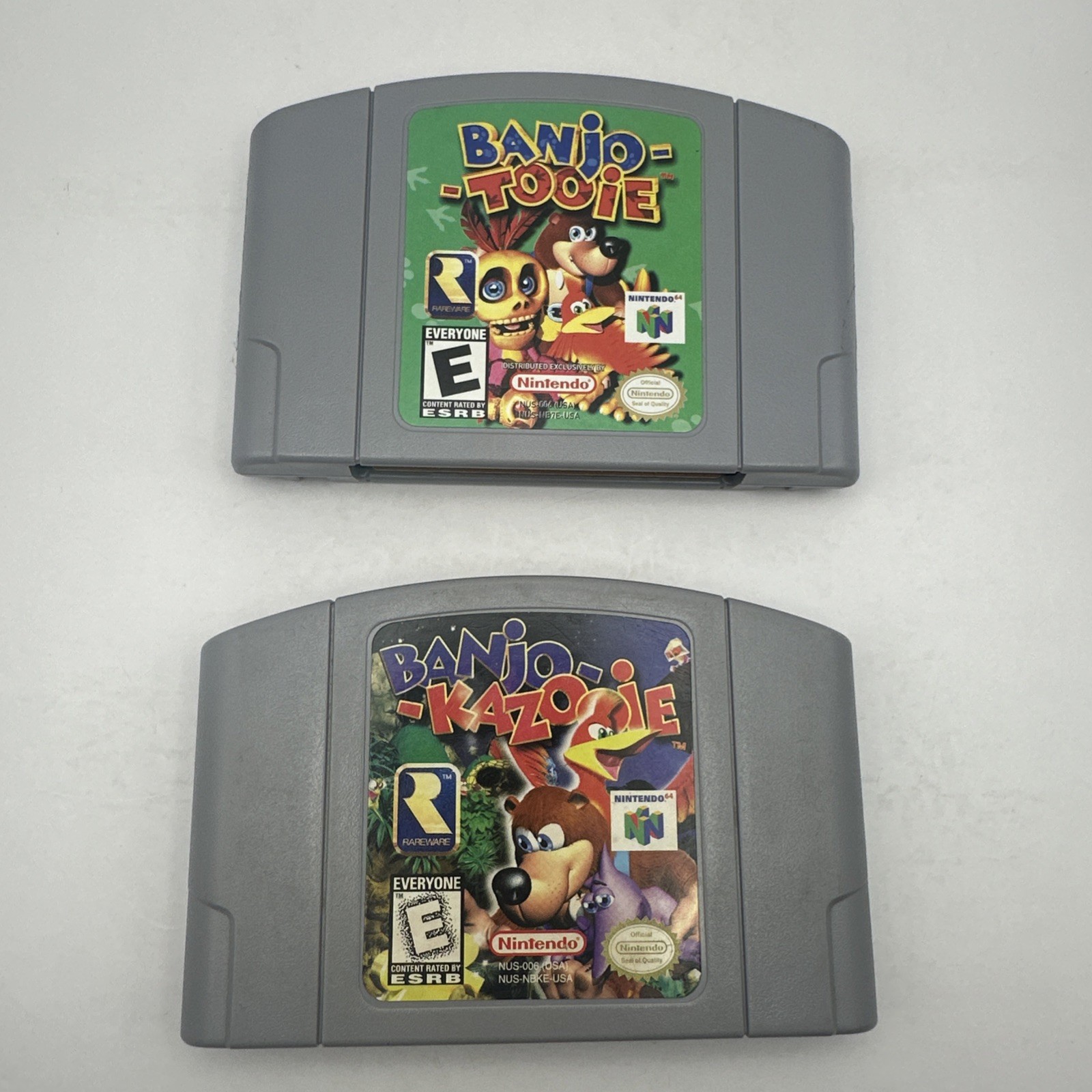 Banjo-Kazooie Banjo-Tooie Nintendo 64 N64 Games Lot Bundle Cartridges Rareware