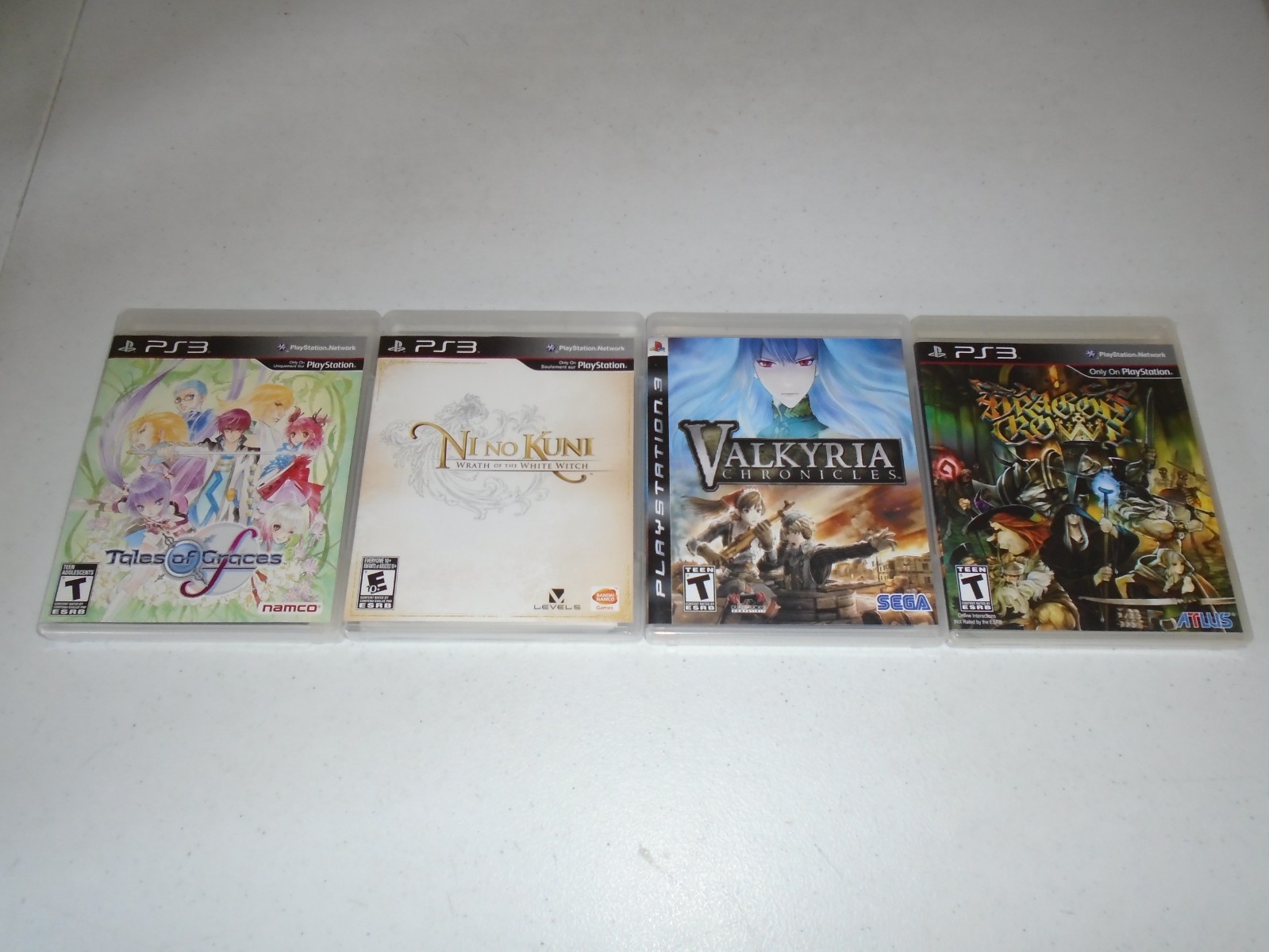 Tales of Graces f, Ni no Kuni: WOTWW, Valkyria Chronicles, Dragon’s Crown ☆☆ PS3