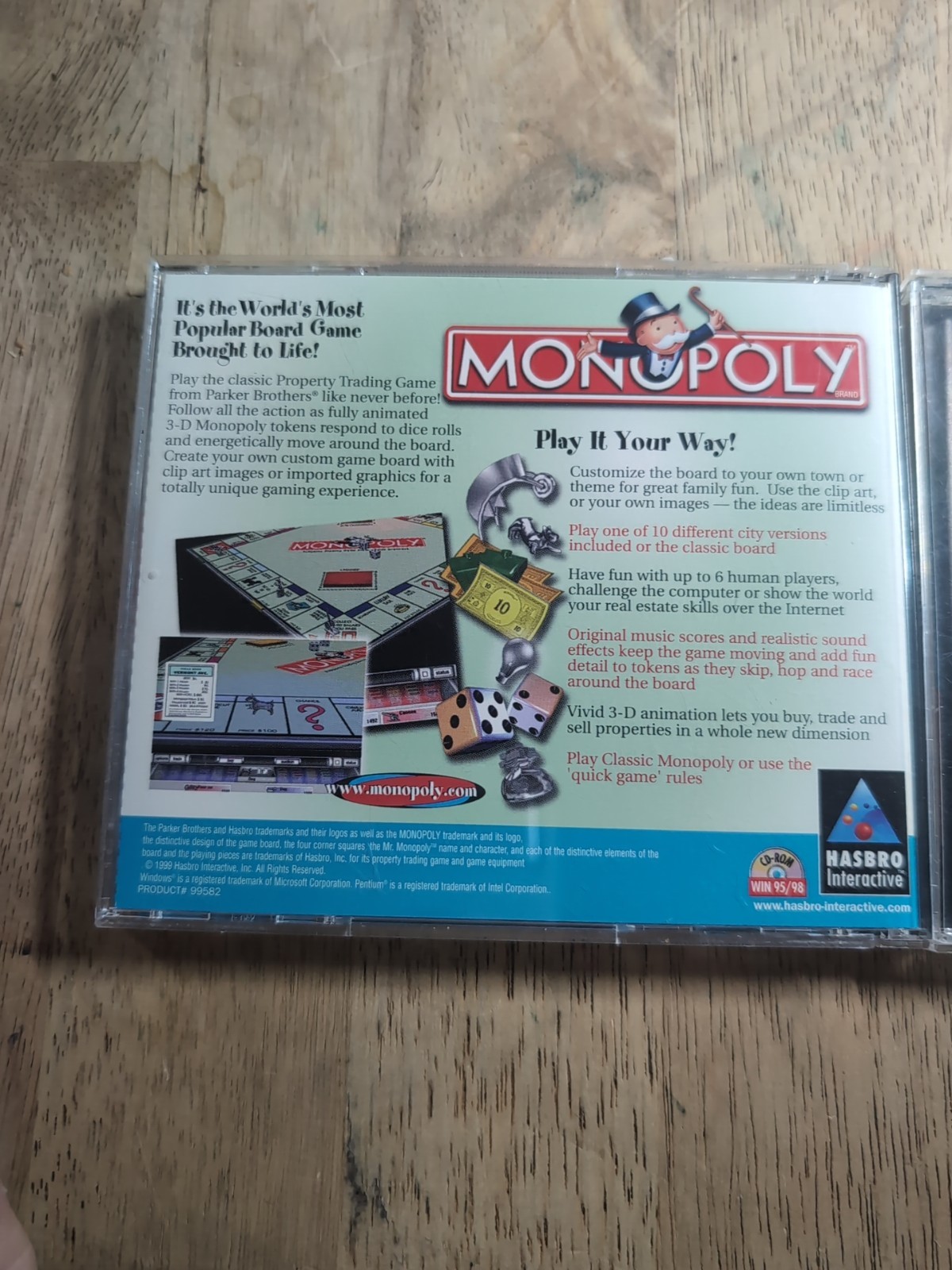 Monopoly, Hasbro Interactive, Win95/98 & The Sims Sim City 3000
