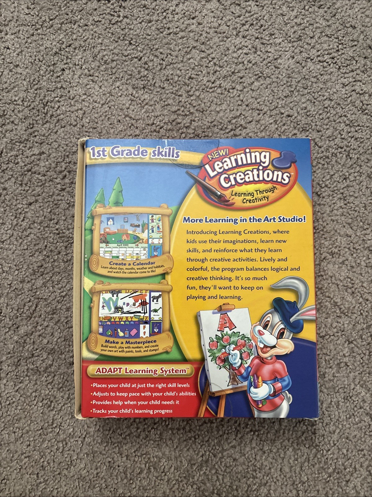 Reader Rabbit 1st Grade Ages5-7 BIG BOX (2000) Rare Brand New Sealed (see Pics)