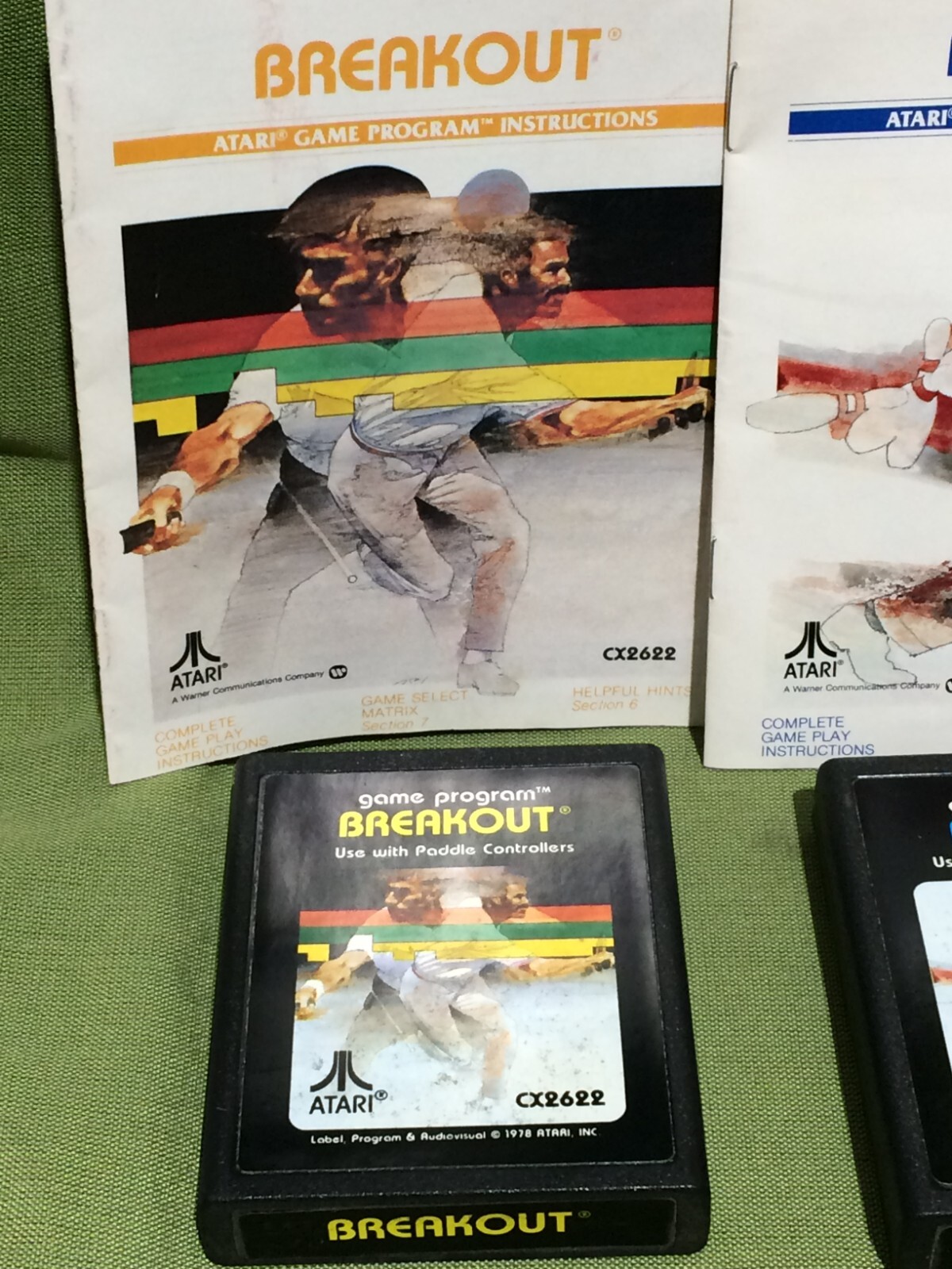 Breakout Bowling Basketball Atari 2600 CX2622 CX2628 CX2624 W/INSTRUCTIONS S1978