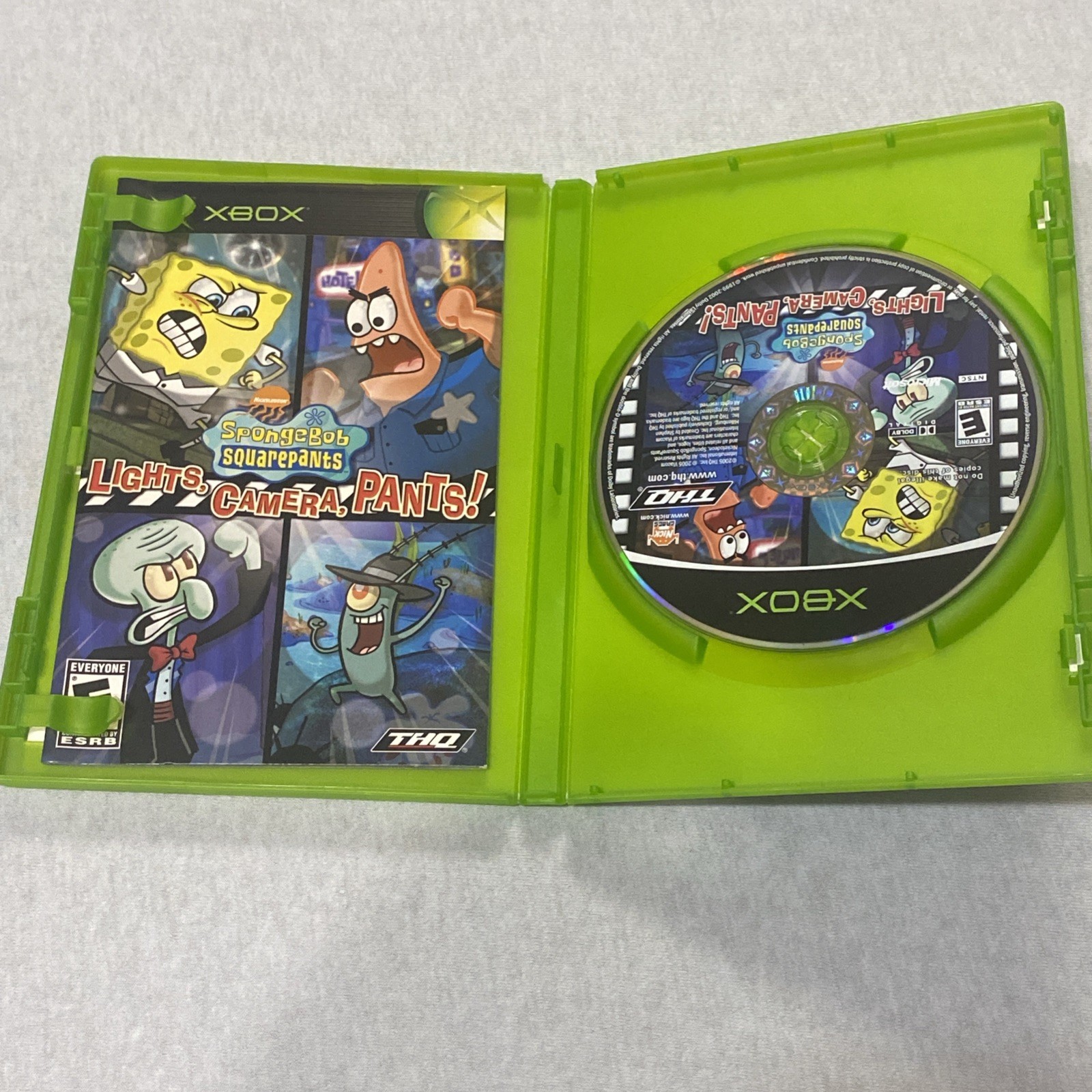 SpongeBob SquarePants: Lights, Camera, Pants! (Microsoft Xbox, 2005) – CIB
