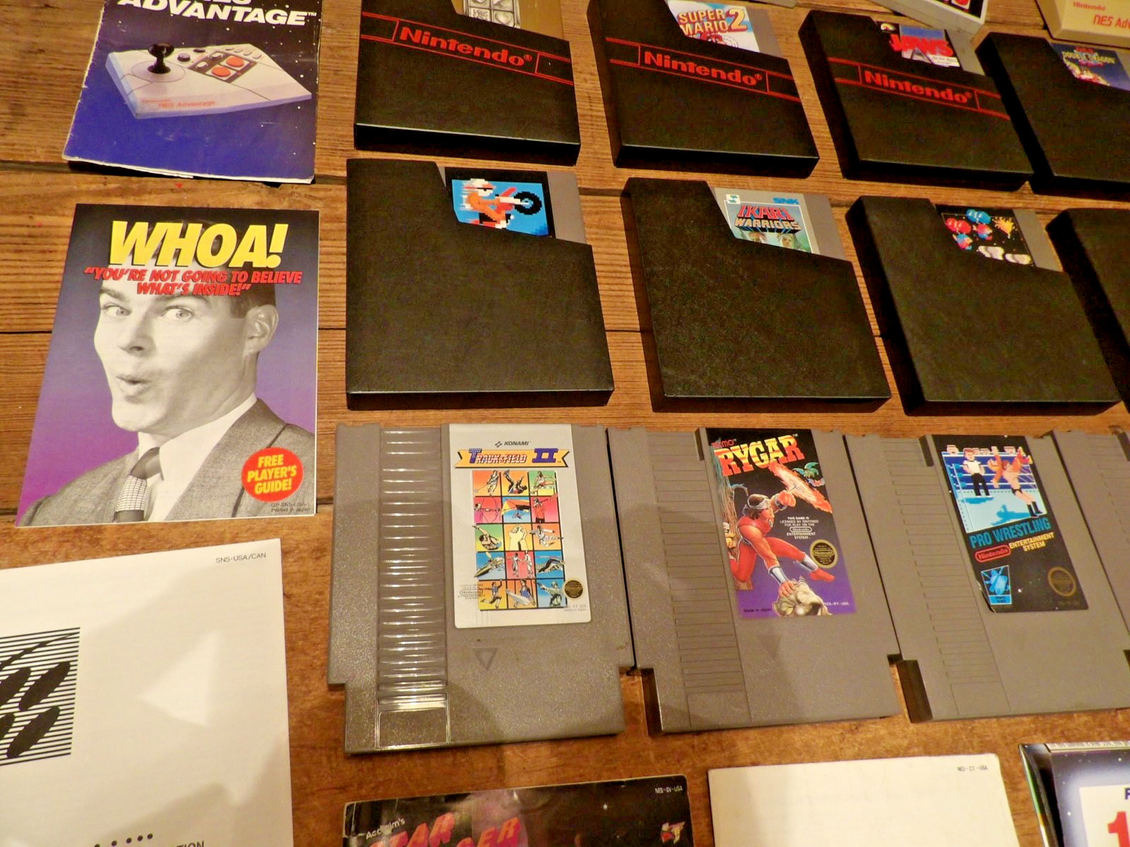 Vintage LOT Nintendo Games With Controllers & Misc. – 19 Games ALL Work!