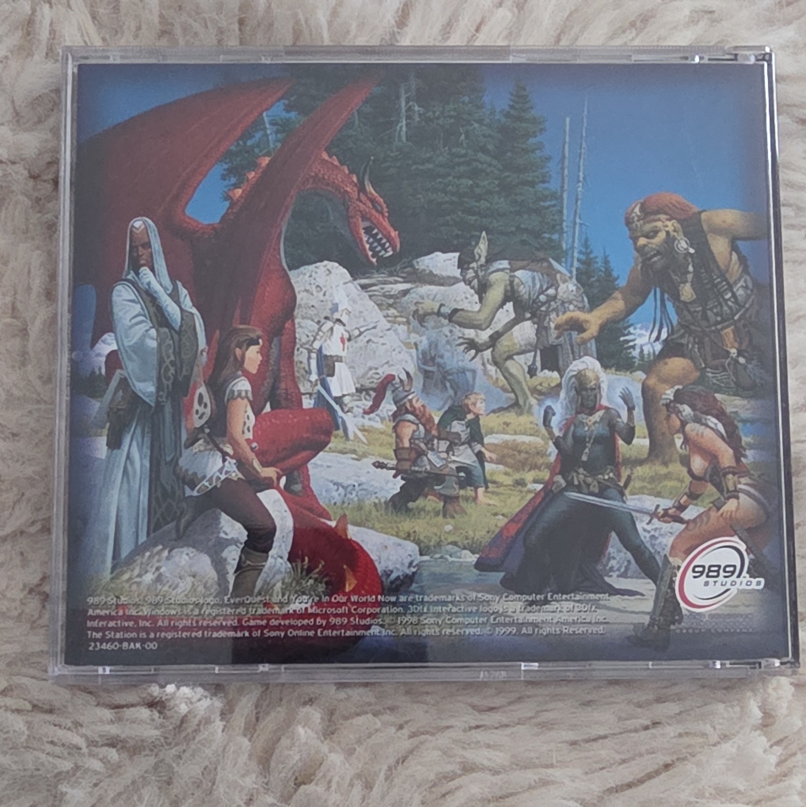 EverQuest PC CD-ROM Fantasy Role Playing T 1999 989 Studios Manual Multiplayer