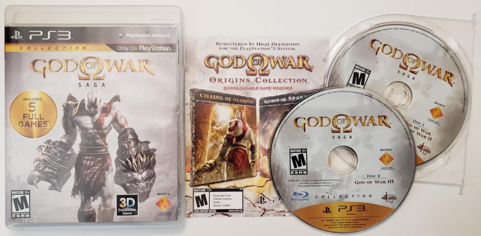 God of War Saga (Sony PlayStation 3, PS3 2012) Complete