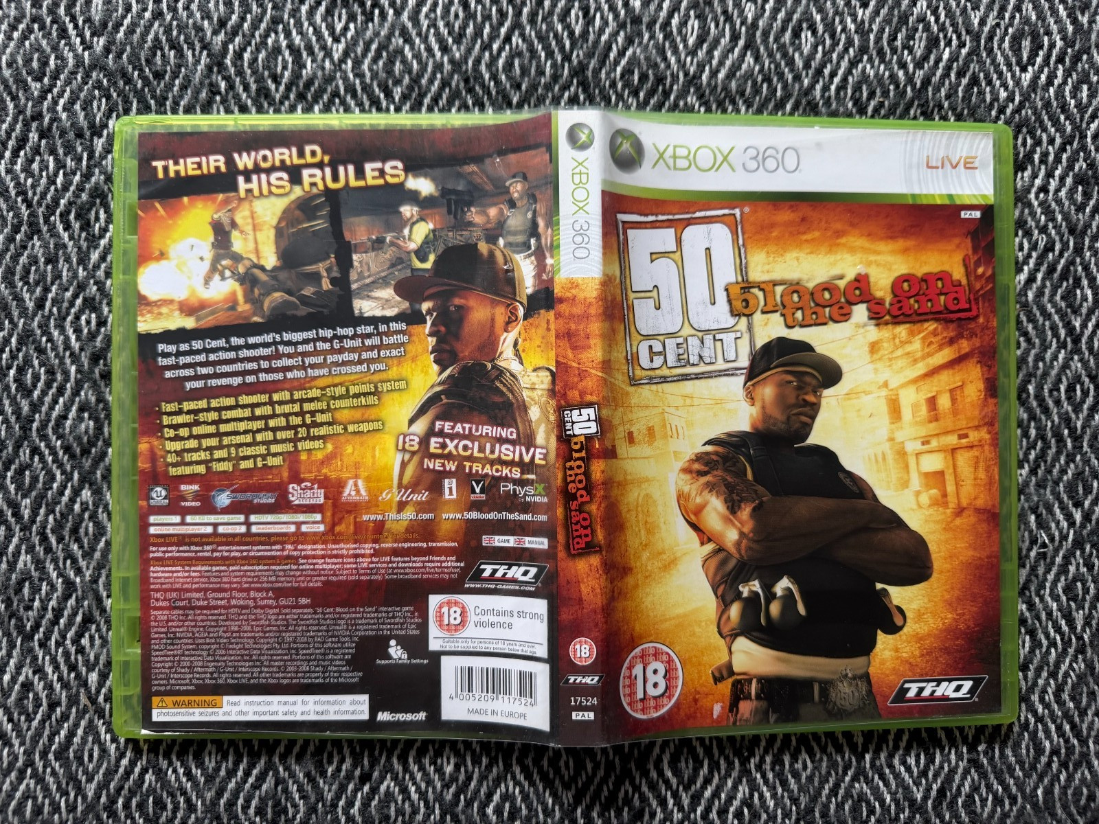 xbox 360 50 cent: Blood on the Sand Game REGION FREE (Works on US Consoles)