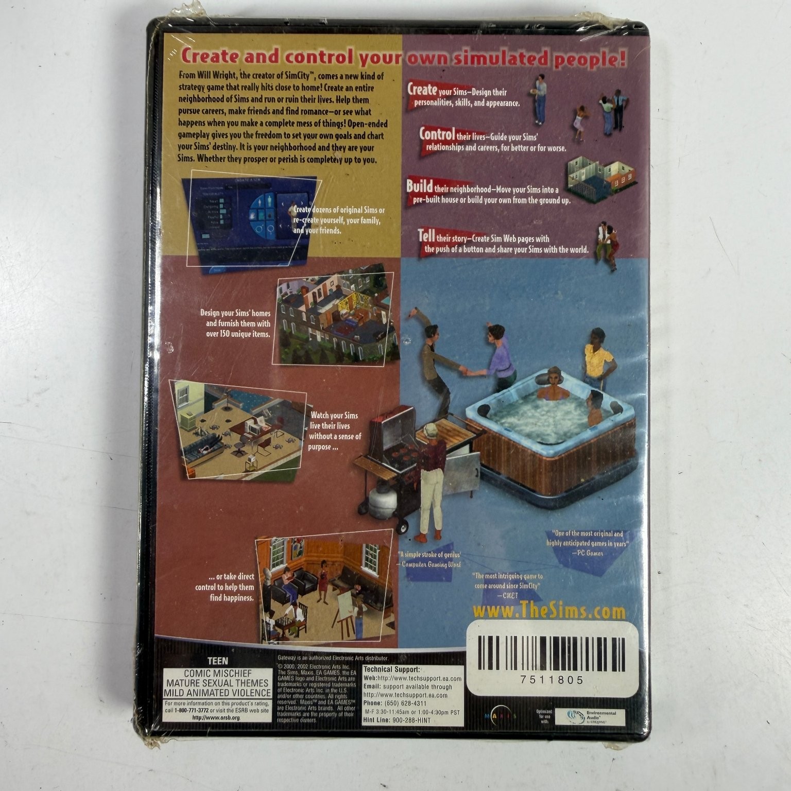 The Sims PC Video Game Life Simulation Strategy EA Games Maxis
