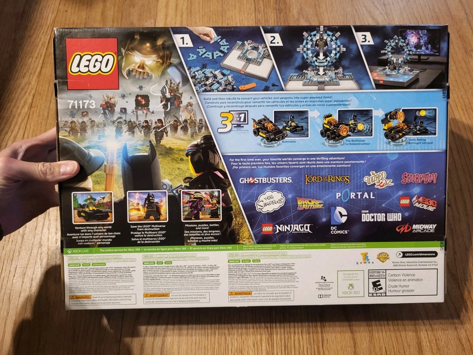 Xbox 360 Lego Dimensions Starter Pack 71173 Ages 7-14 269 Pieces READ