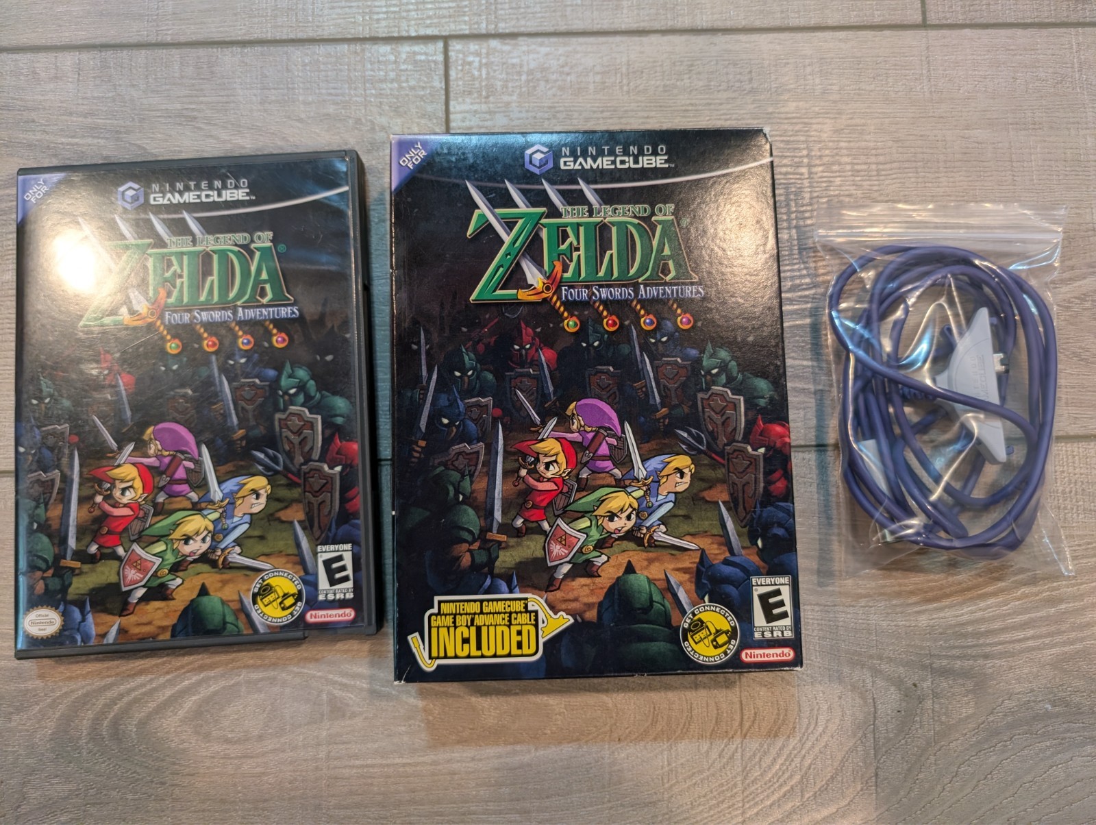 The Legend of Zelda: Four Swords Adventures (GameCube, 2004) Big Box