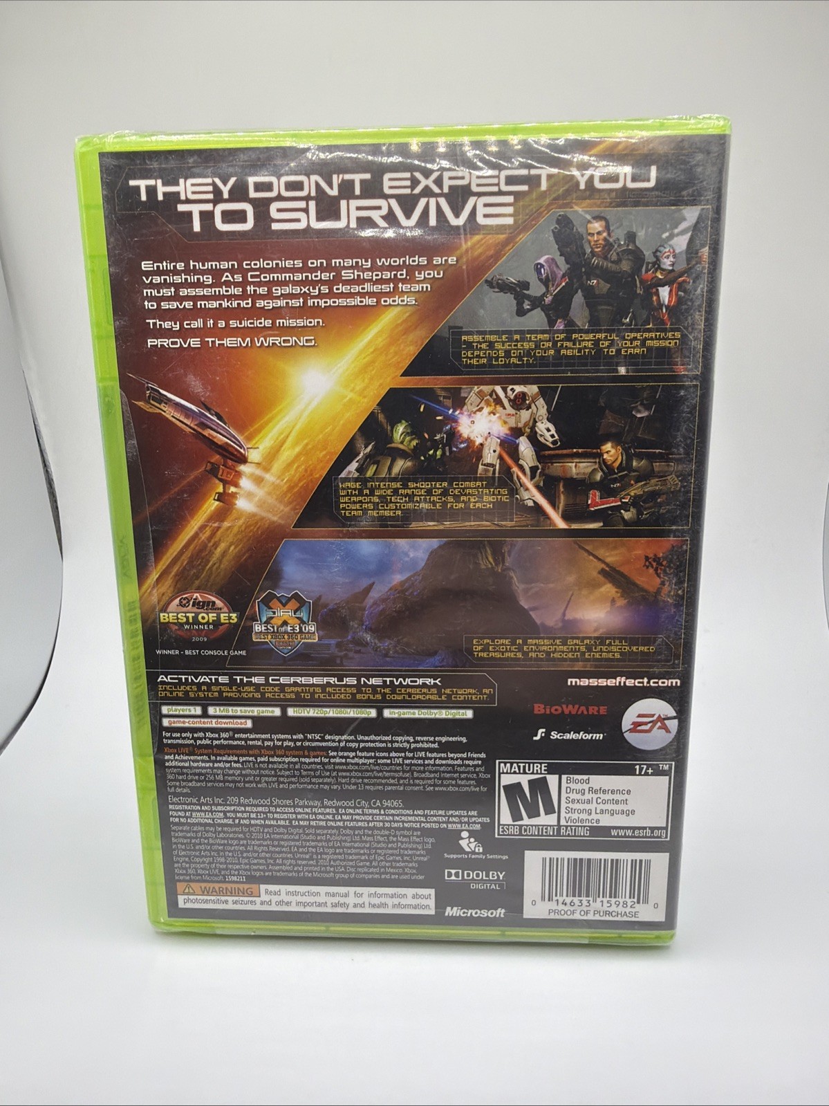 Brand New Sealed Mass Effect 2 (Microsoft Xbox 360, 2010)