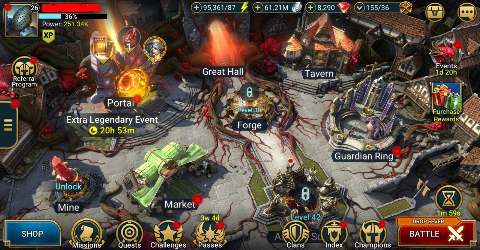 Raid Shadow Legends | Starter Mythical – Nais : 95k energy / 27 Legendary