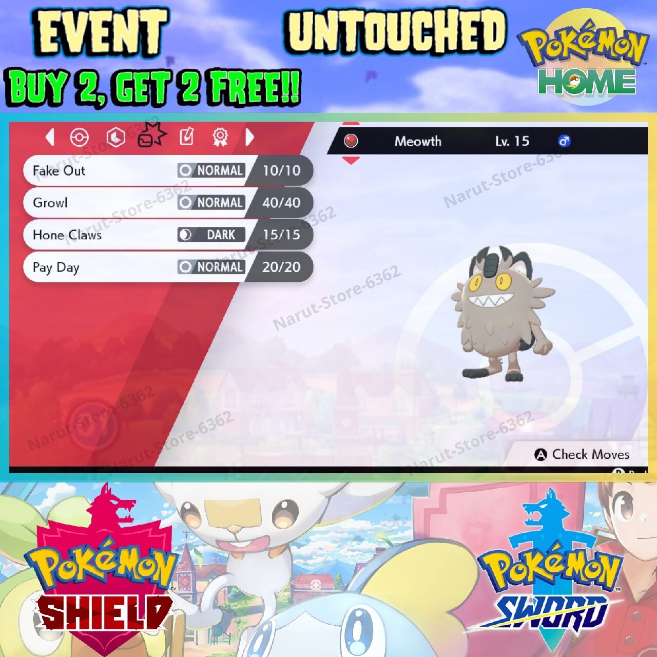 Meowth Galar Event🔥 Pokémon Event Wifi 2020🔥Pokémon Sword & Shield