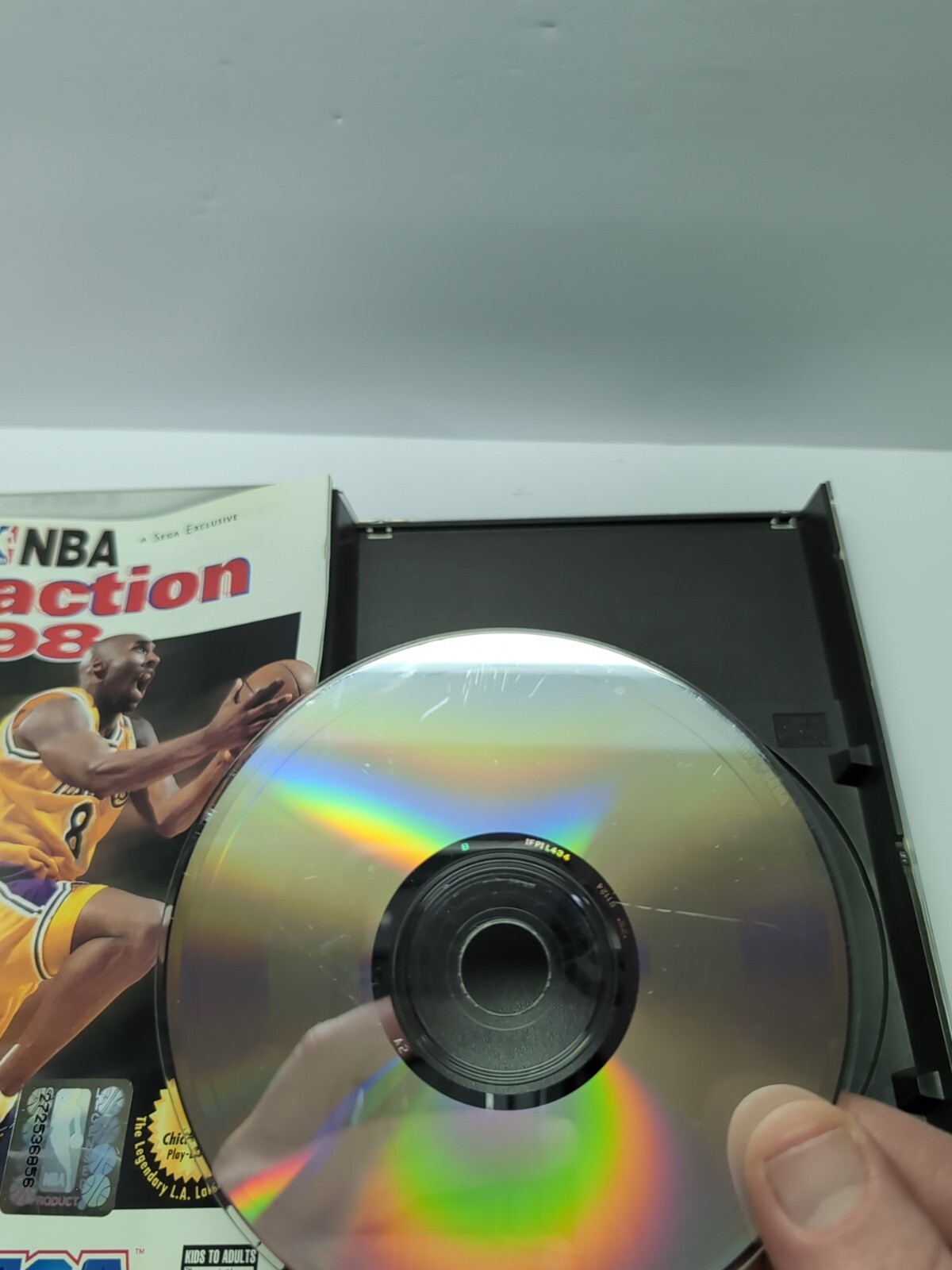 NBA Action 98 (Sega Saturn) Complete CIB TESTED AUTHENTIC KOBE FAST