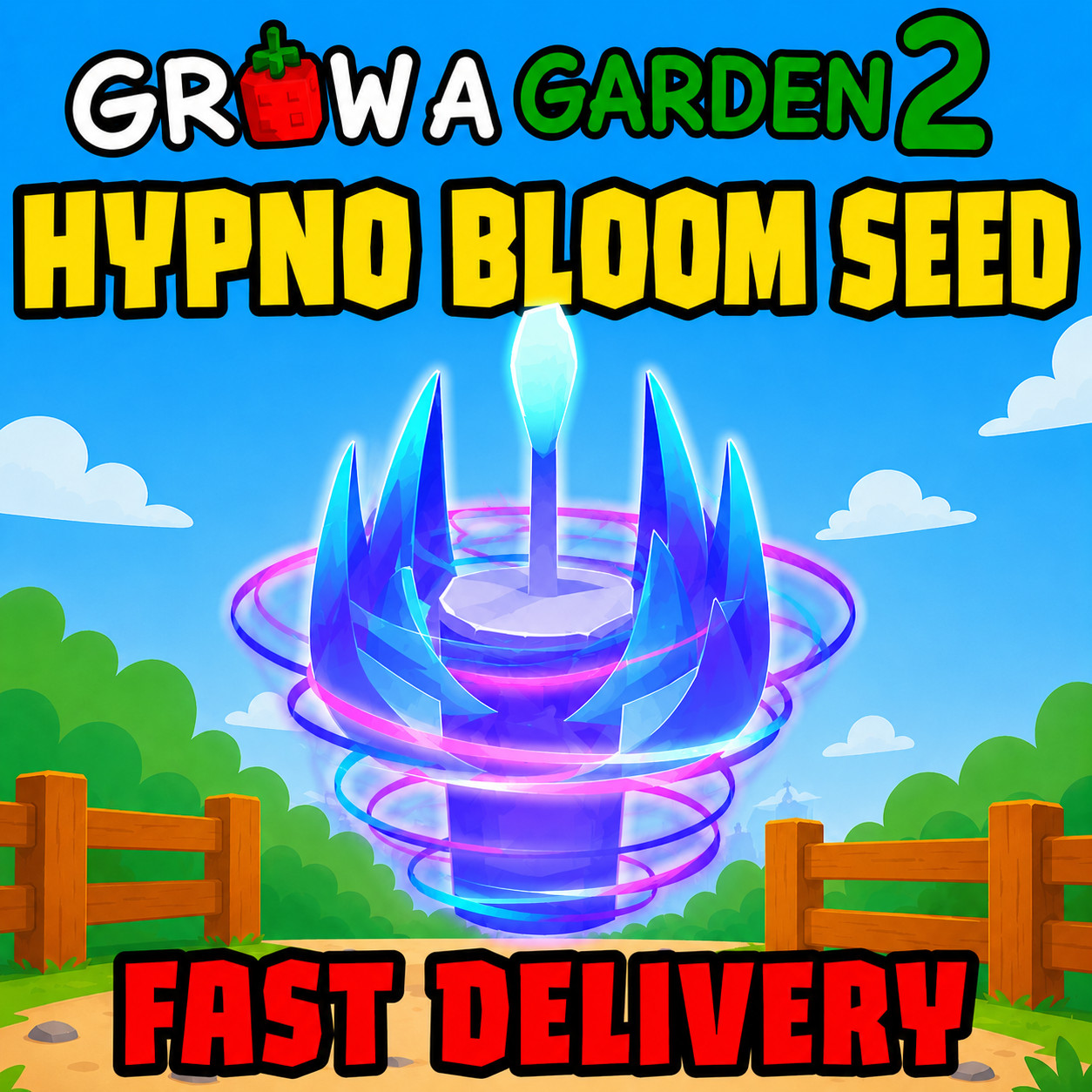 [OP] Hypno bloom seed🪴 |Grow a Garden 2 | GAG2 Fast Delivery