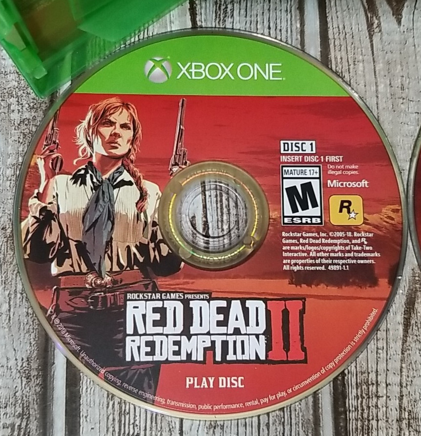 Red Dead Redemption 2 (Microsoft Xbox One, 2018) No Map Rated M Ships Fast!