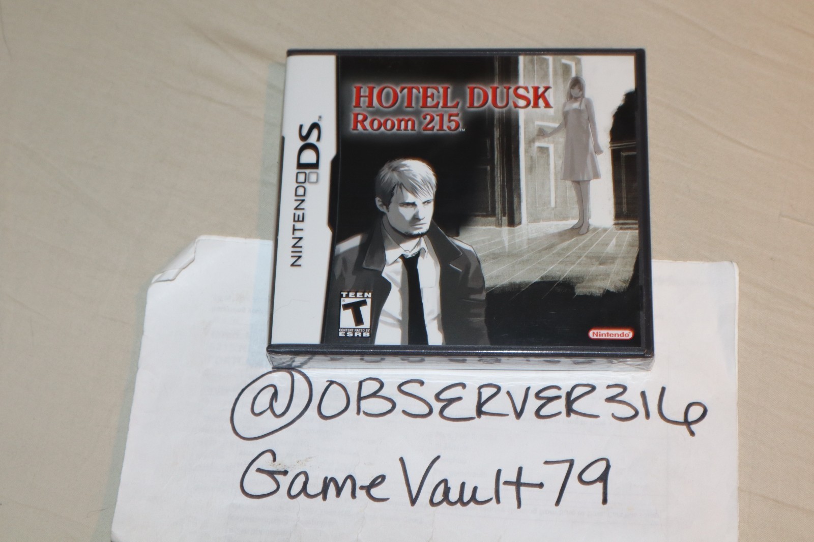 Hotel Dusk: Room 215 (Nintendo DS, 2007) NEW SEALED