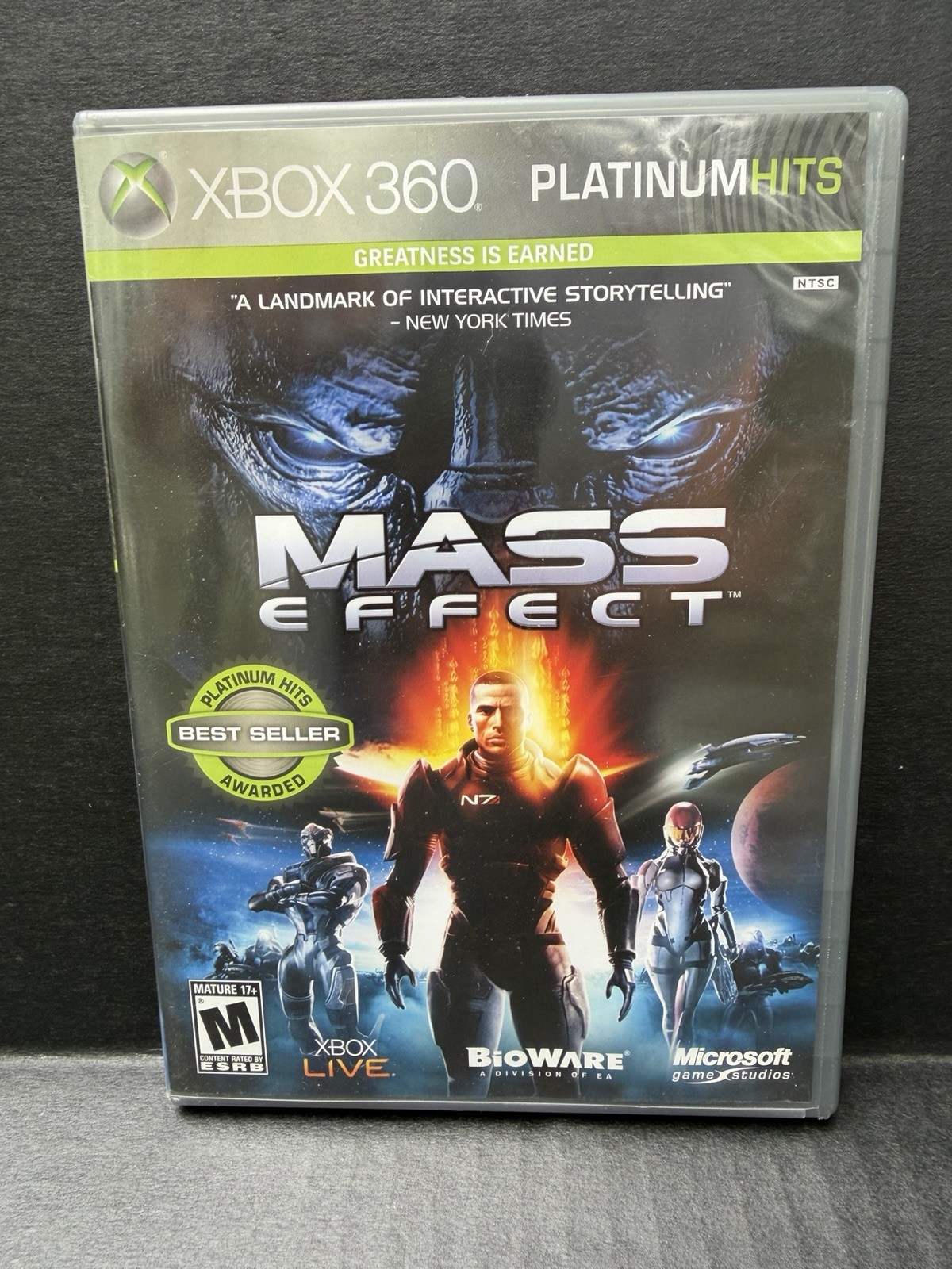 Mass Effect Platinum Hits Microsoft Xbox 360 Video Game Tested Works