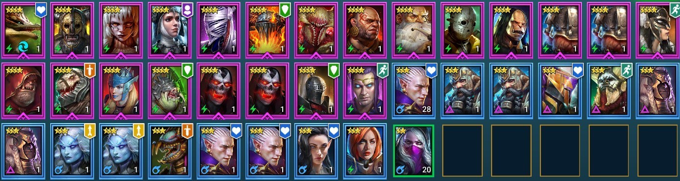 Raid Shadow Legends | Starter Mythical – Arne : 92k energy / 26 Legendary