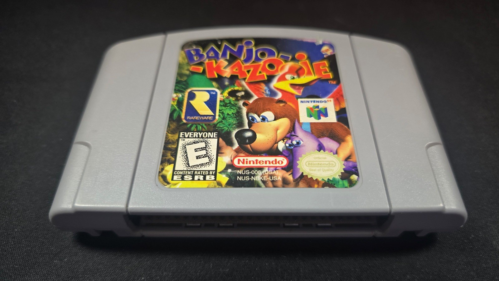 Banjo-Kazooie Nintendo 64 N64 Authentic EXMT condition game cartridge