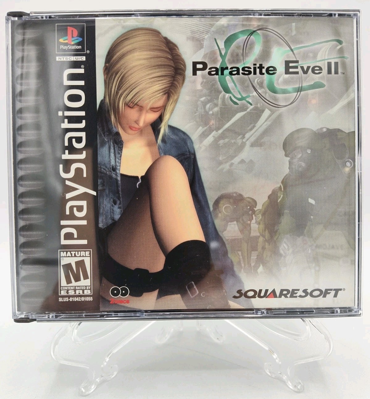 Parasite Eve II (Sony PlayStation 1 PS1, 2000) CIB w/ Reg Card + Case Protector!