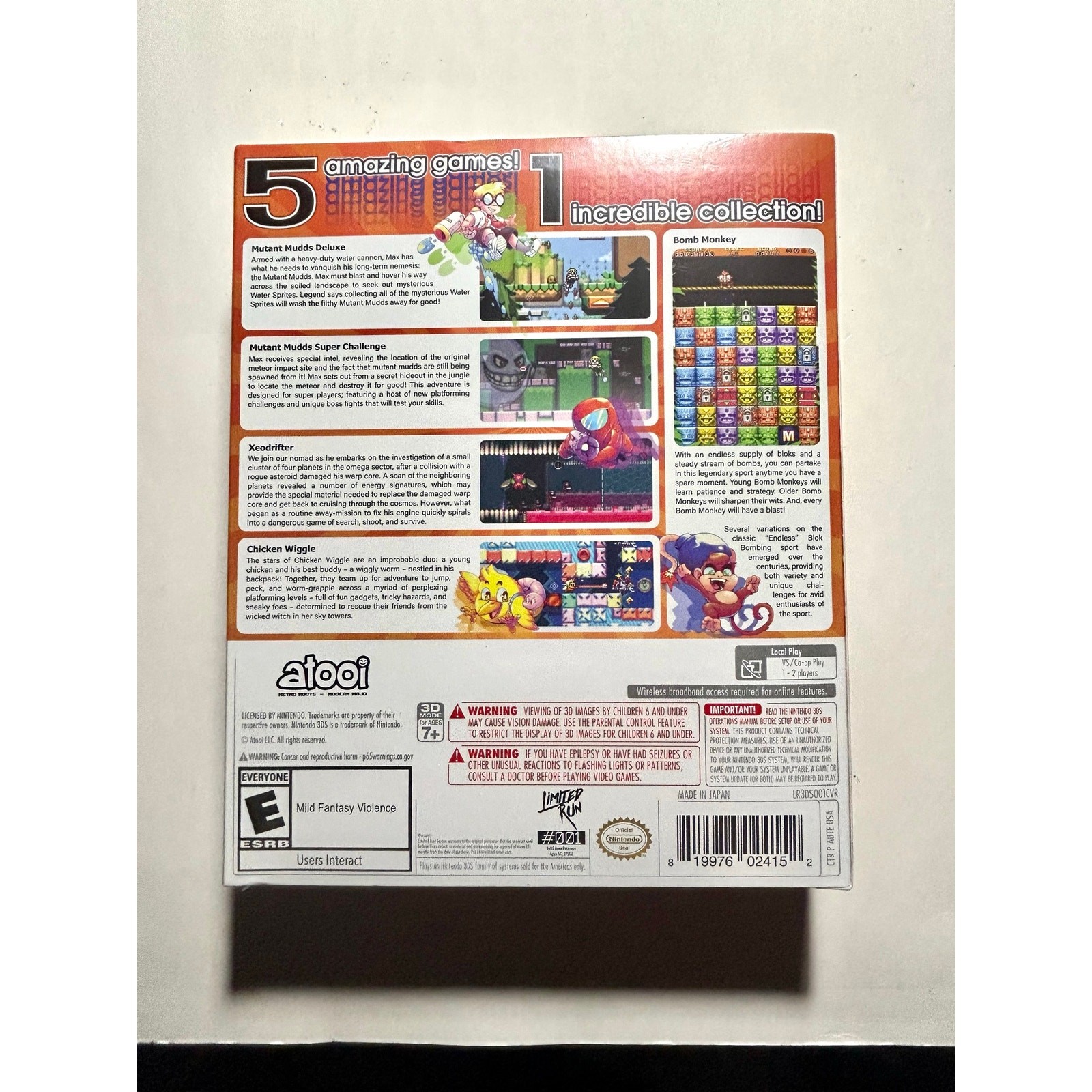 Atooi Collection Collectors Edition (Nintendo 3DS) Brand New Sealed🔥No Tears!