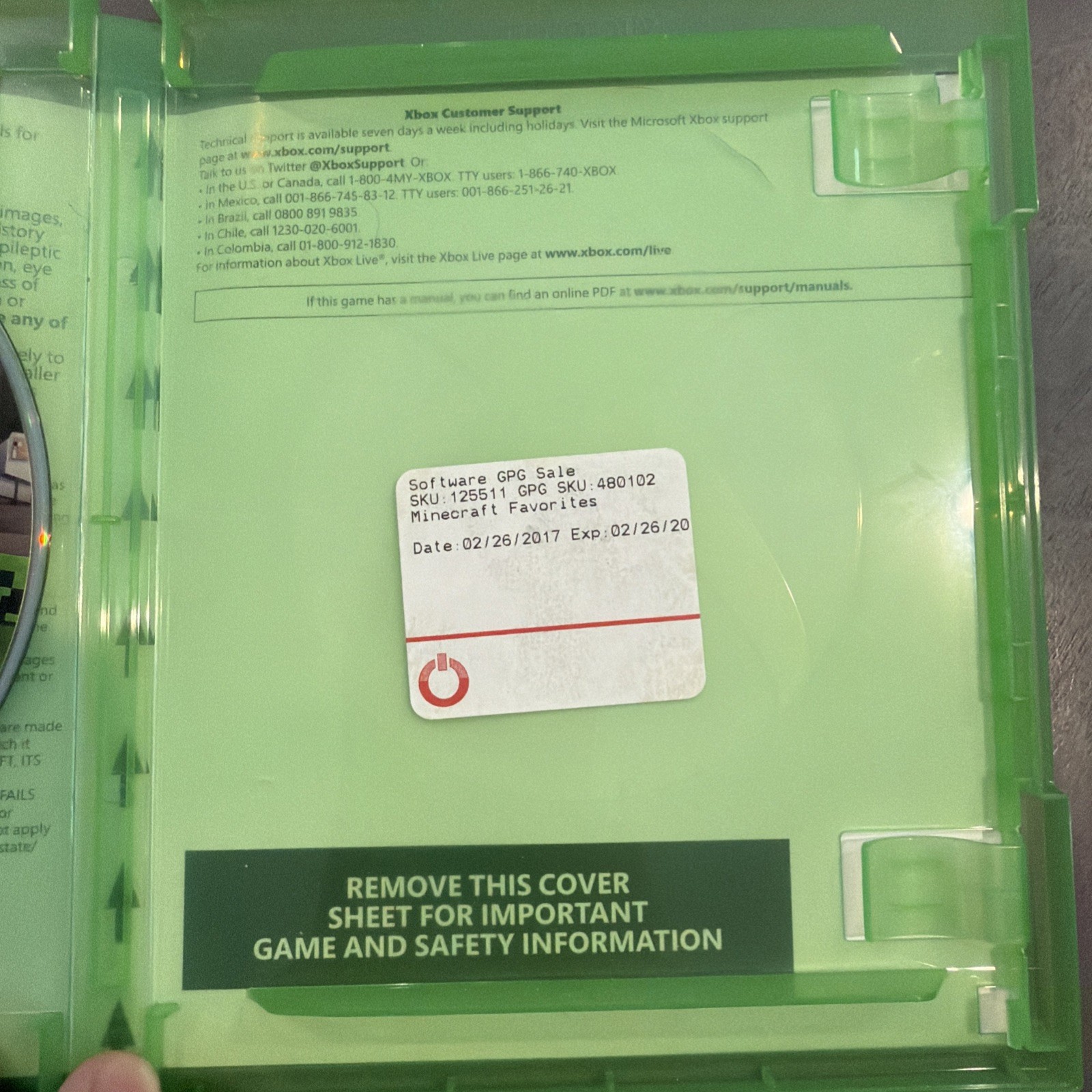 Minecraft Xbox One Edition Favorites Pack CIB