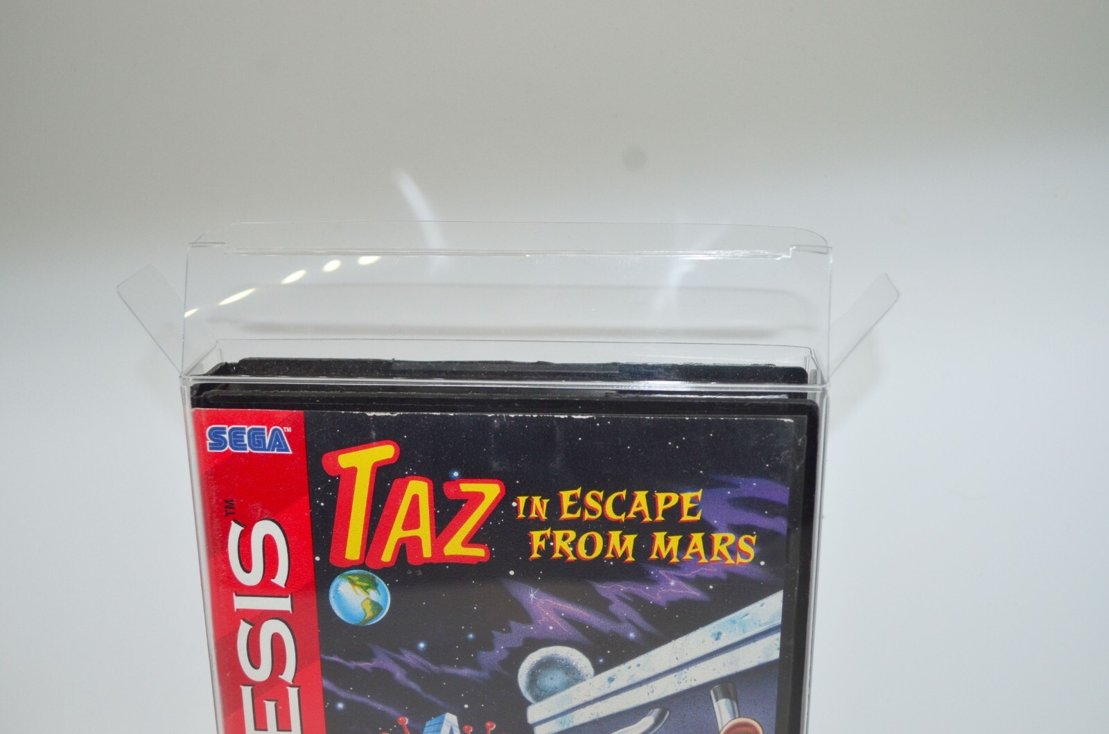 5 Plastic Protective Protectors Cases Sleeves Display Boxes For Sega Genesis