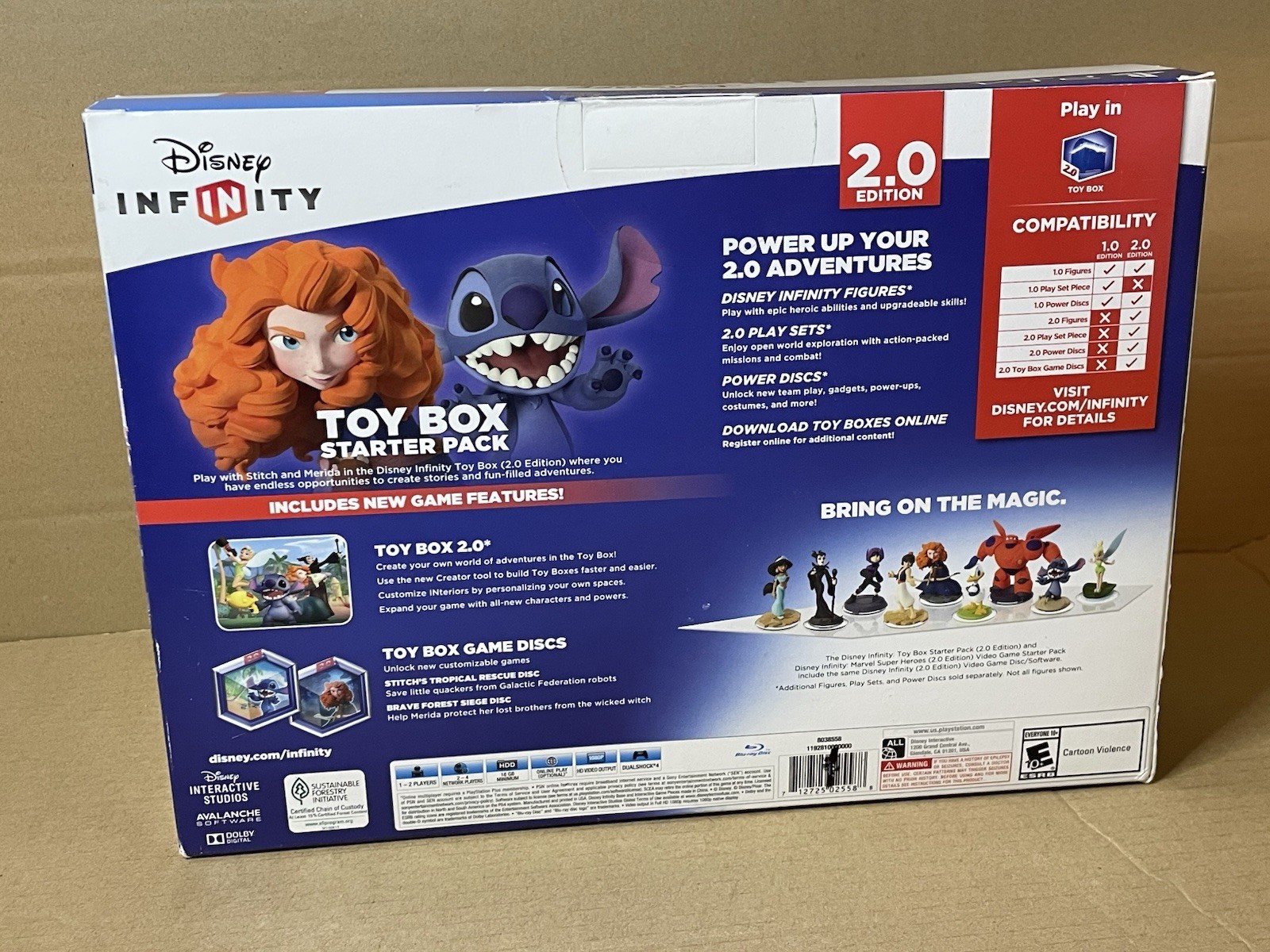 Disney Infinity 2.0 Toy Box Starter Pack PS4 Merida Stitch
