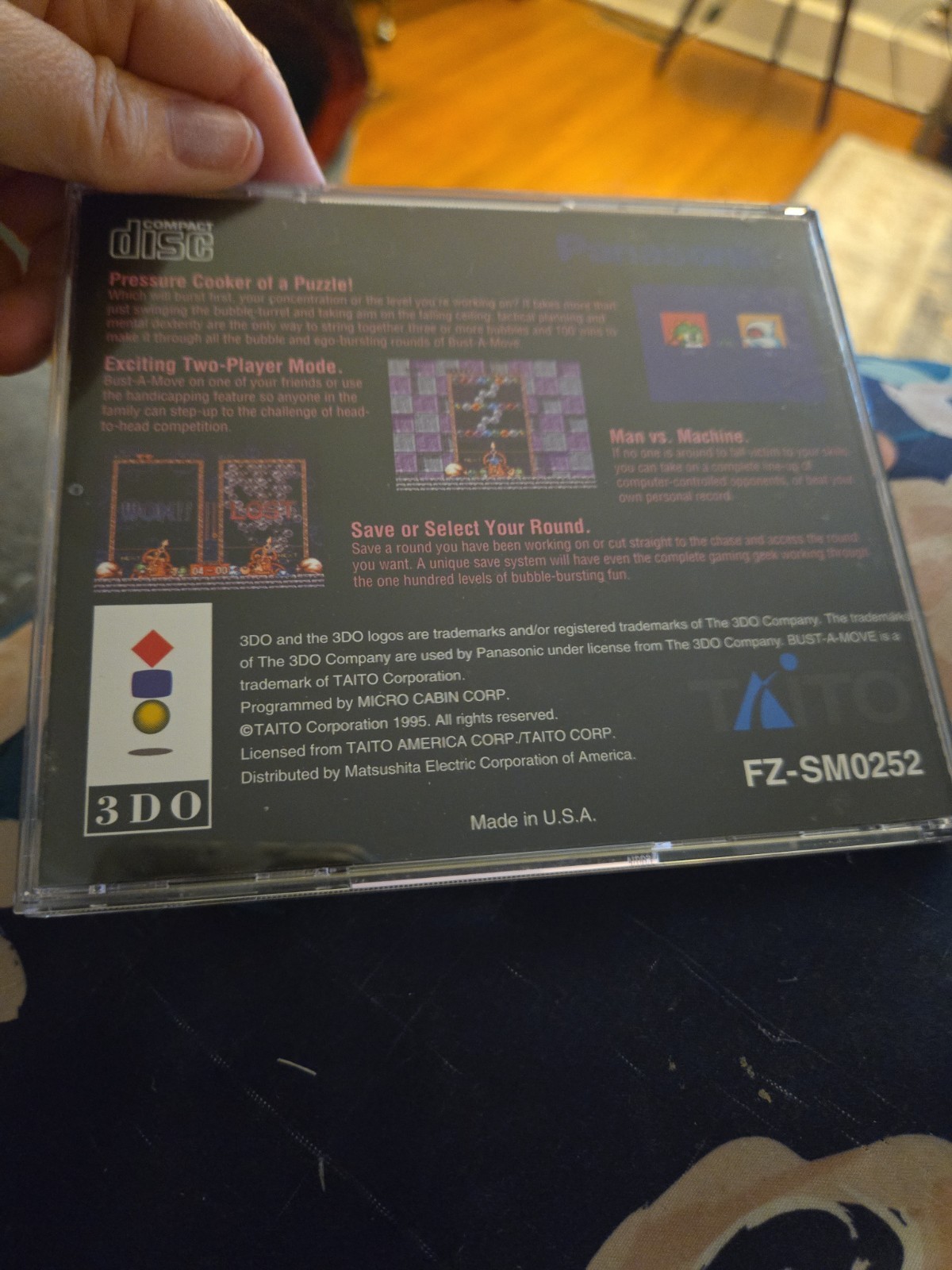 3DO – Bust-A-Move CIB Panasonic 3D0 Long Box Game