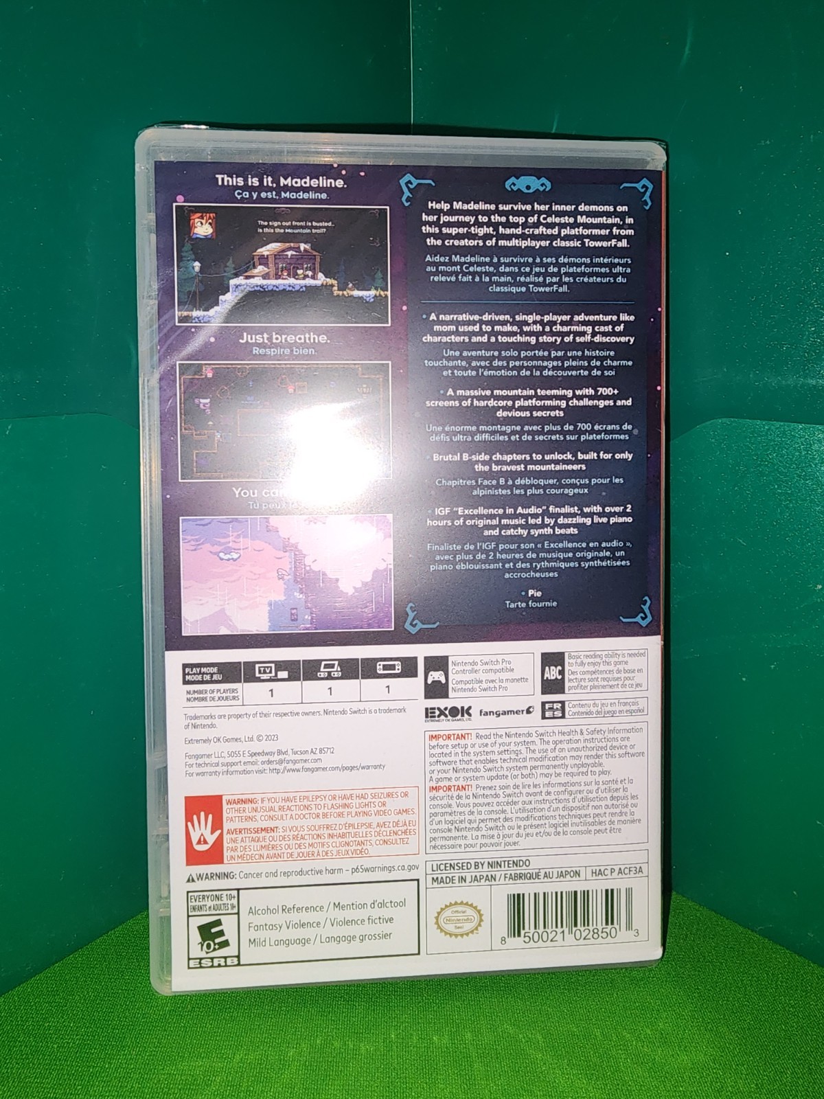 BRAND NEW – Celeste (Nintendo Switch, 2018, Fangamer)