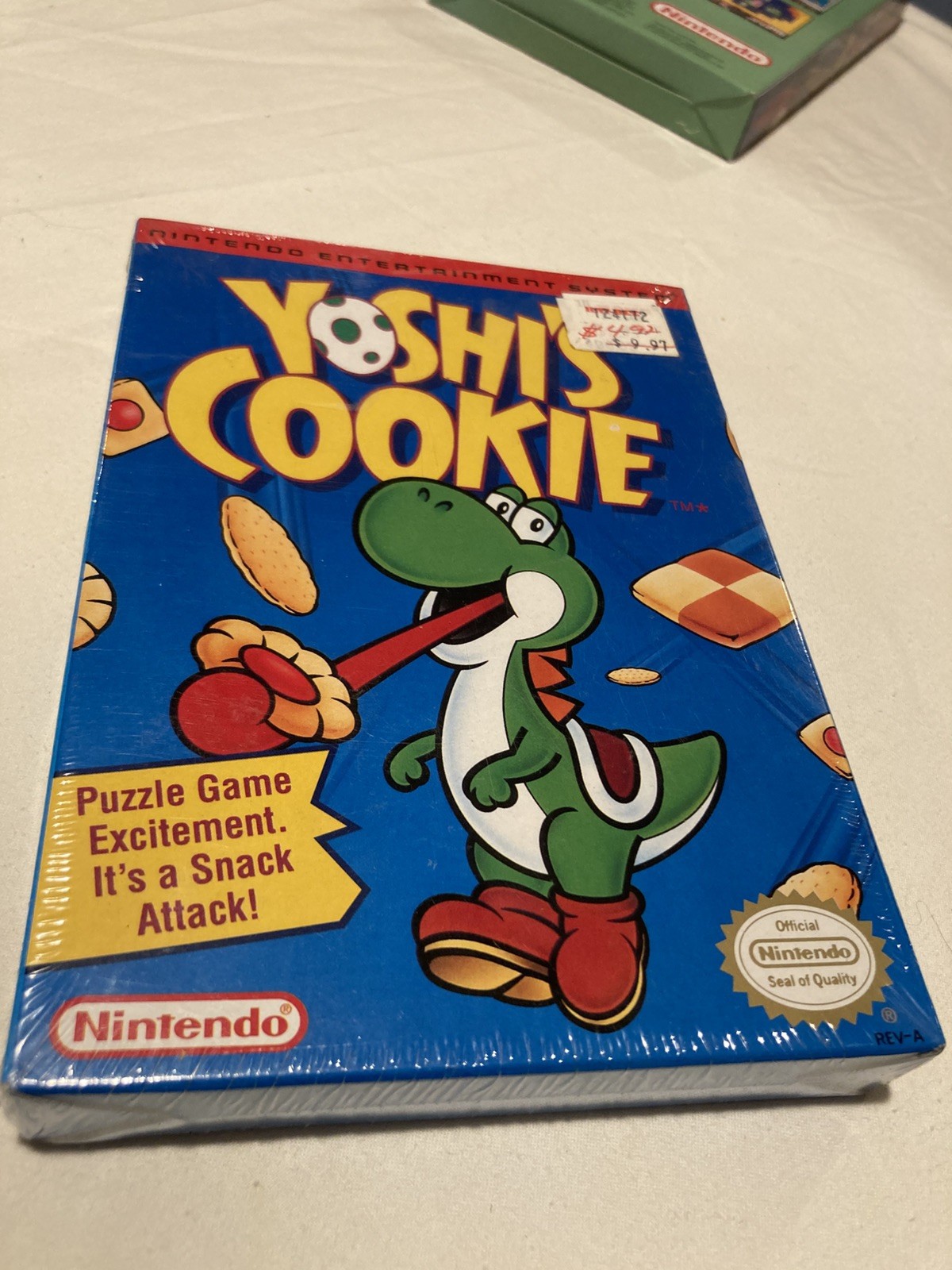 NIB Sealed Yoshi’s Cookie (Nintendo NES, 1993) CIB Complete in Original Box