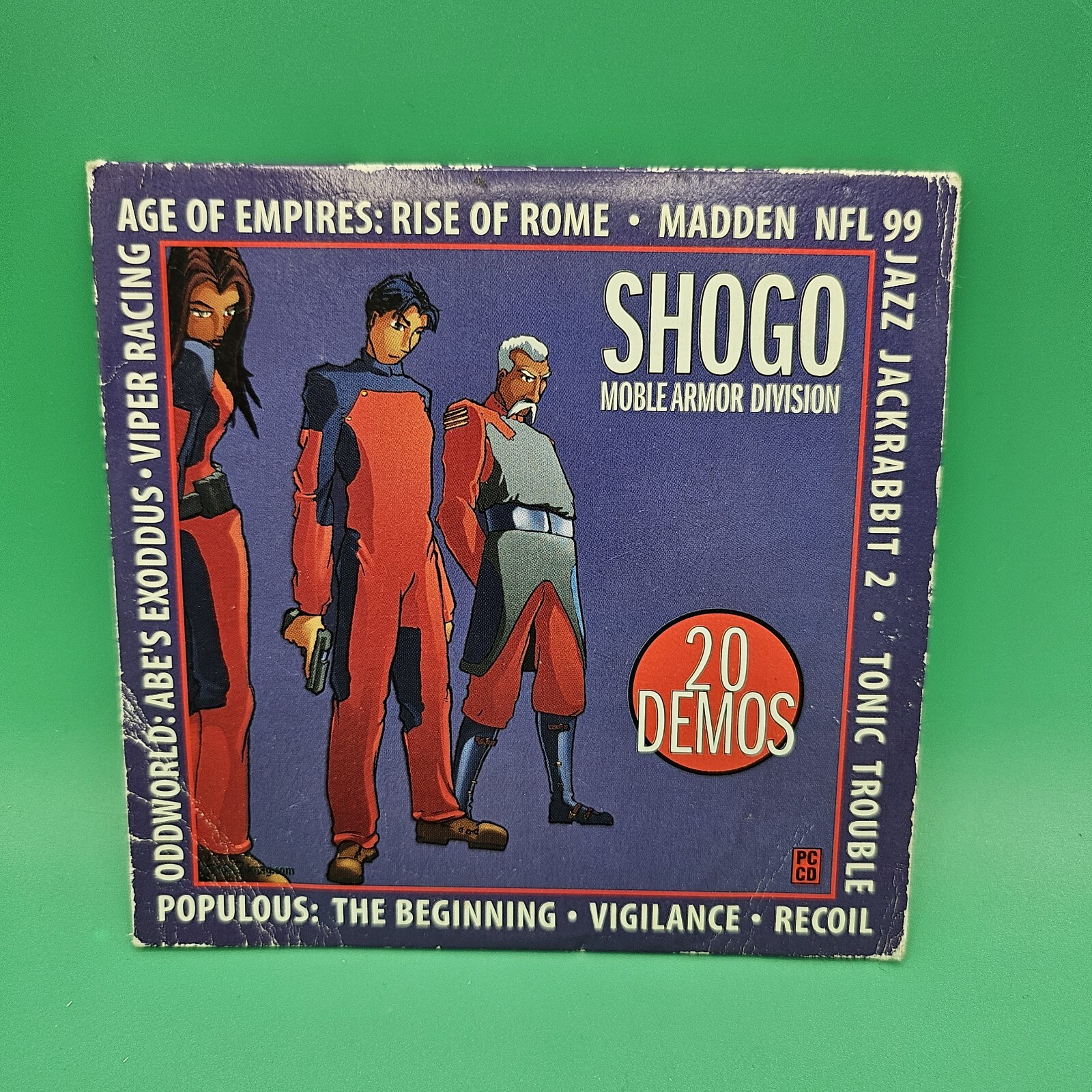 Rare SHOGO MOBILE ARMOR DIVISION PC CD Plus 20 Demos Vintage Game With Sleeve