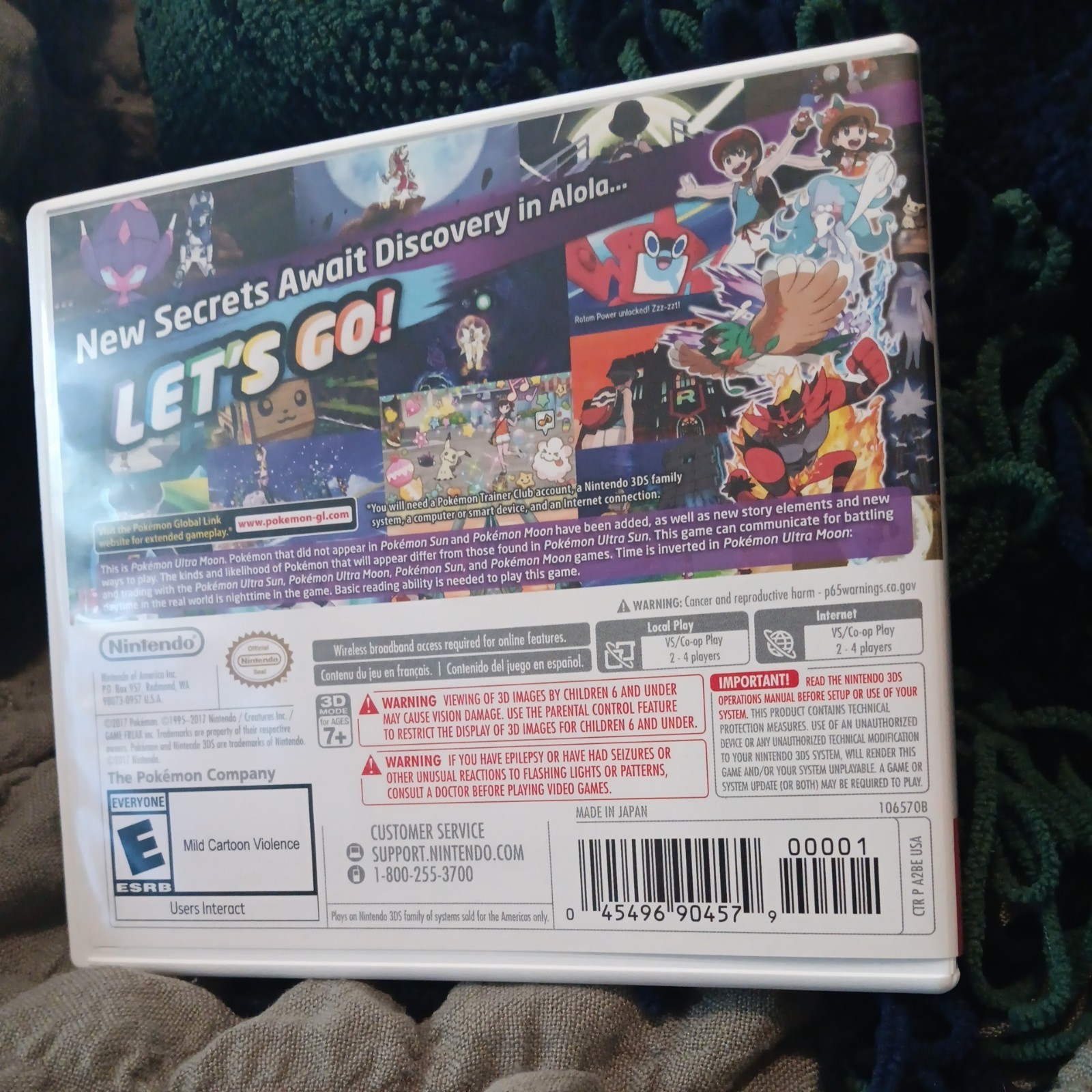 Pokémon Ultra Moon & Pokémon Y game lot (Nintendo 3DS)