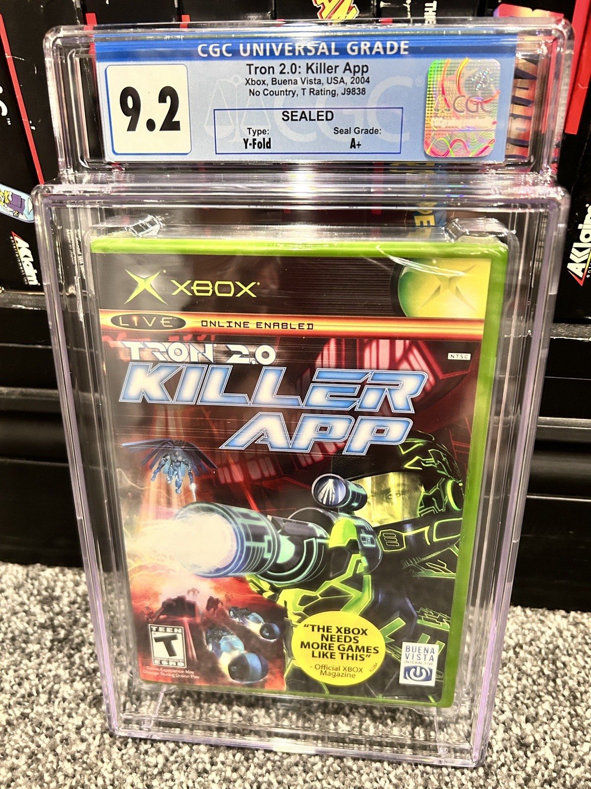 1st Print Tron 2.0 Killer App Xbox WATA 9.2 A+ FACTORY CGC 🔥