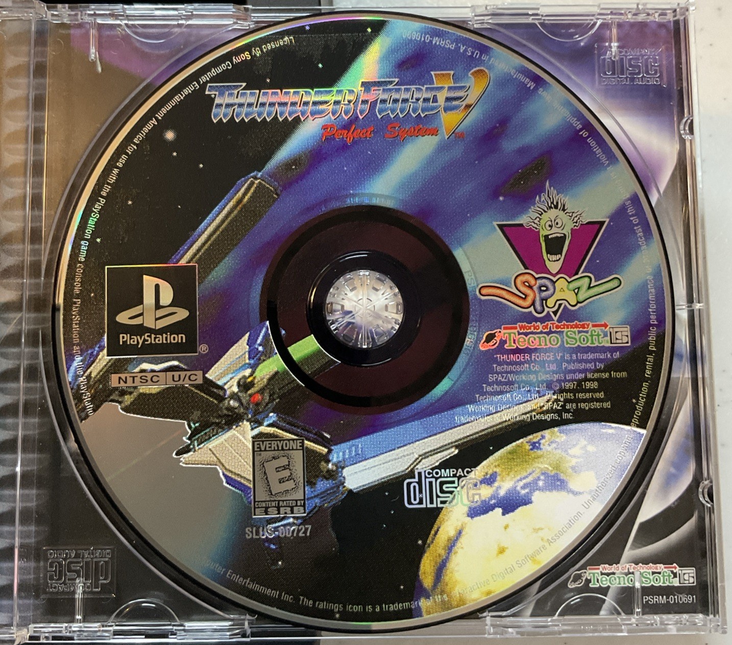 Thunder Force V: Perfect System (Sony PlayStation 1, 1998) Complete!