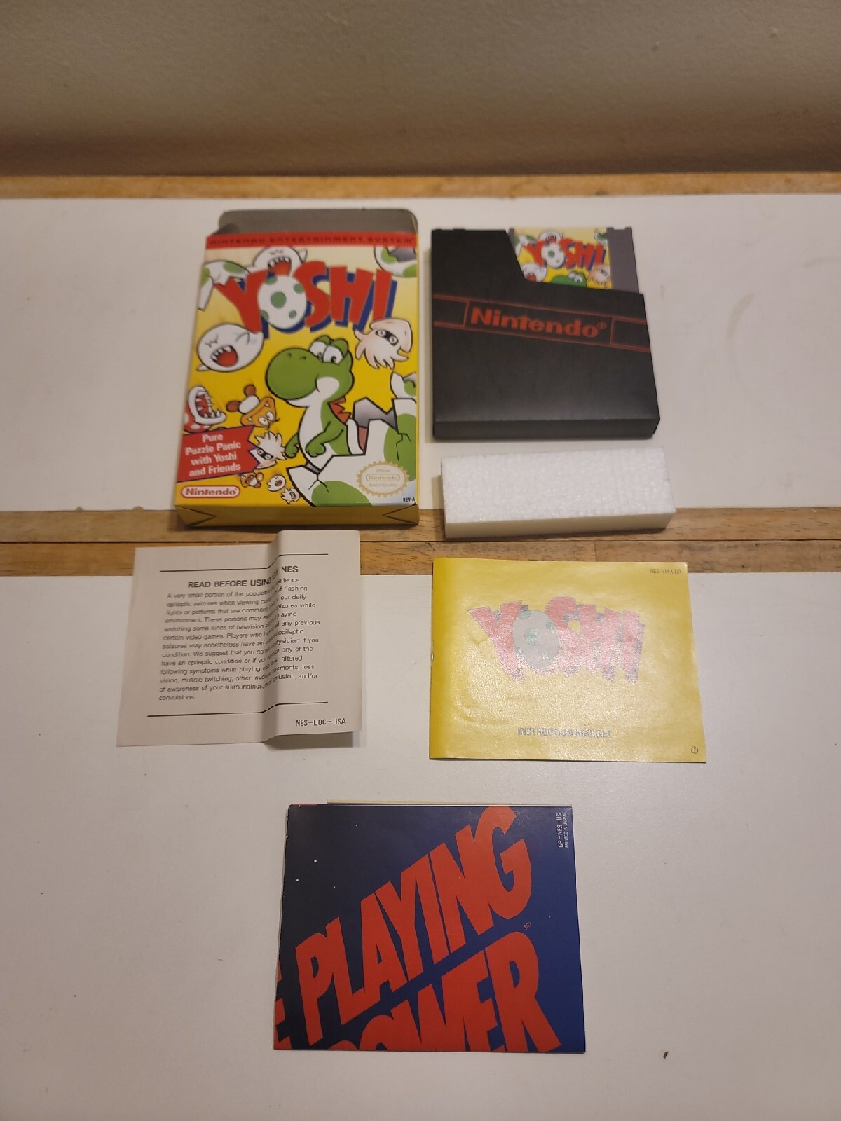 Yoshi NES Nintendo Complete In Box CIB