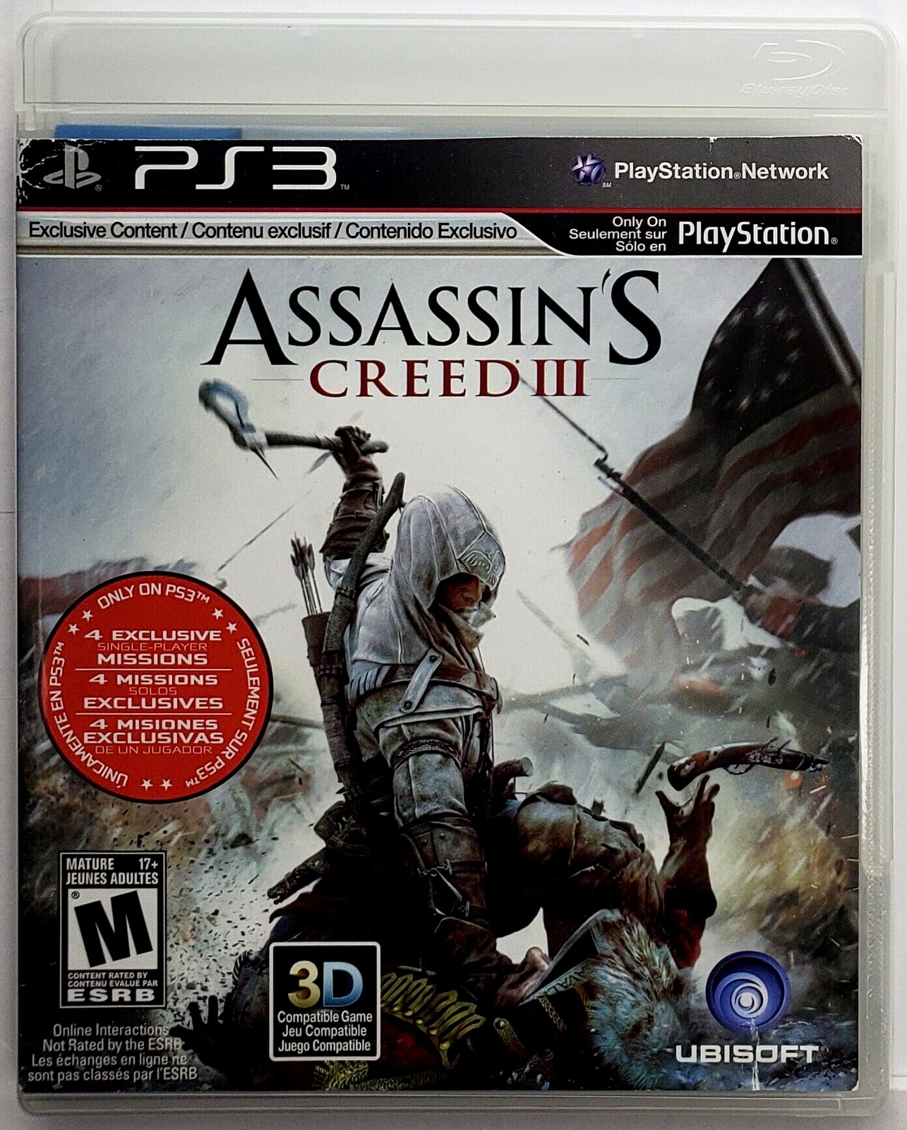 Assassin’s Creed III – Sony Playstation 3 Authentic Game 180 Day Guarantee PS3