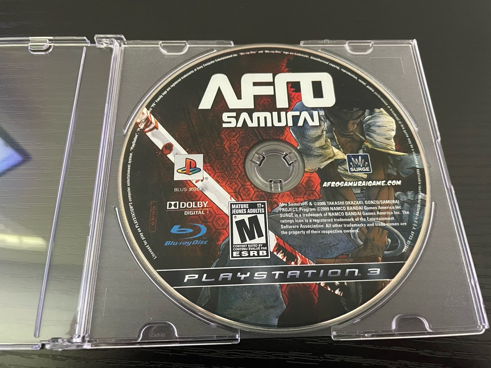 DISC ONLY Afro Samurai (Sony PlayStation 3, 2009) PS3