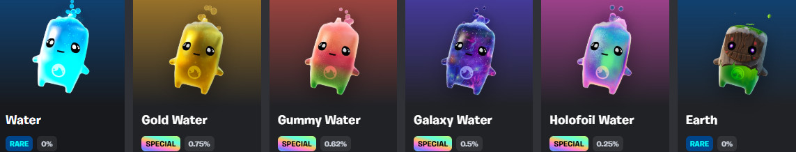 FORTNITE SPRITES- MASTERED (Regular, Galaxy, Gummy, Gold, Cube and Holo)