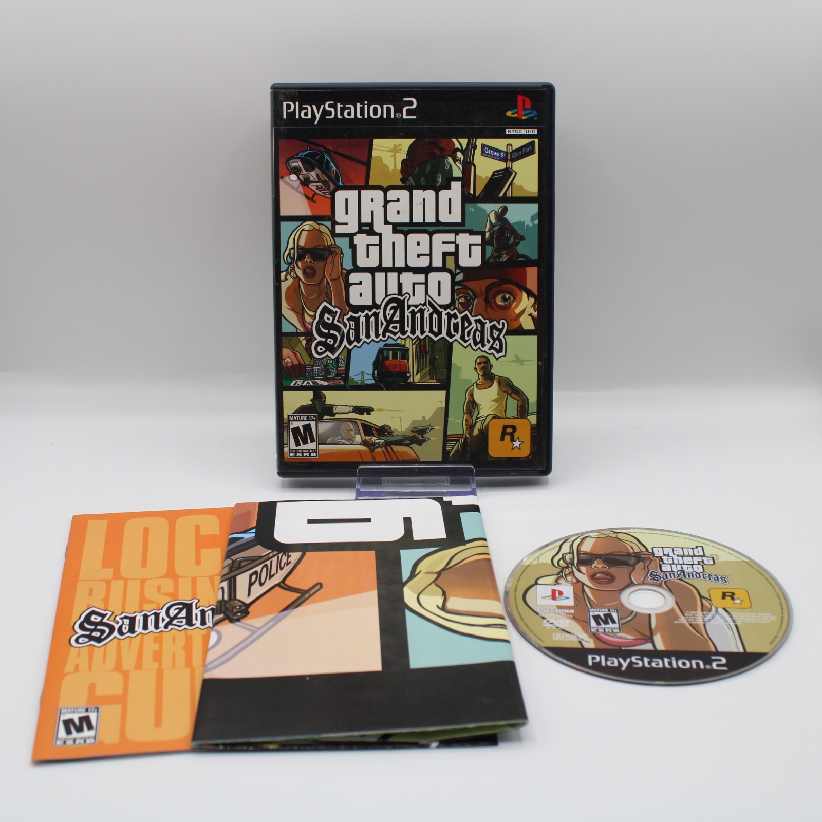 *Refurbished” Grand Theft Auto San Andreas Playstation 2 CIB + Map – 1 YR warran
