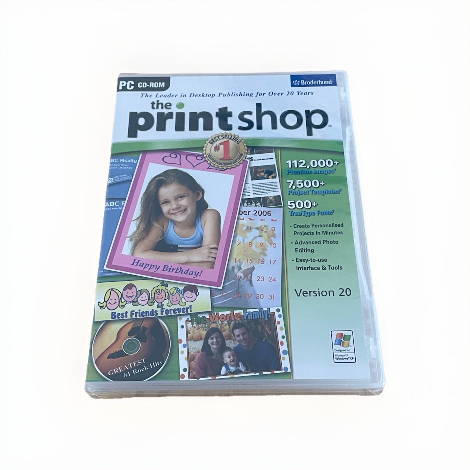 The Printshop Version 20 PC CD-ROM Brøderbund Brand New/Sealed