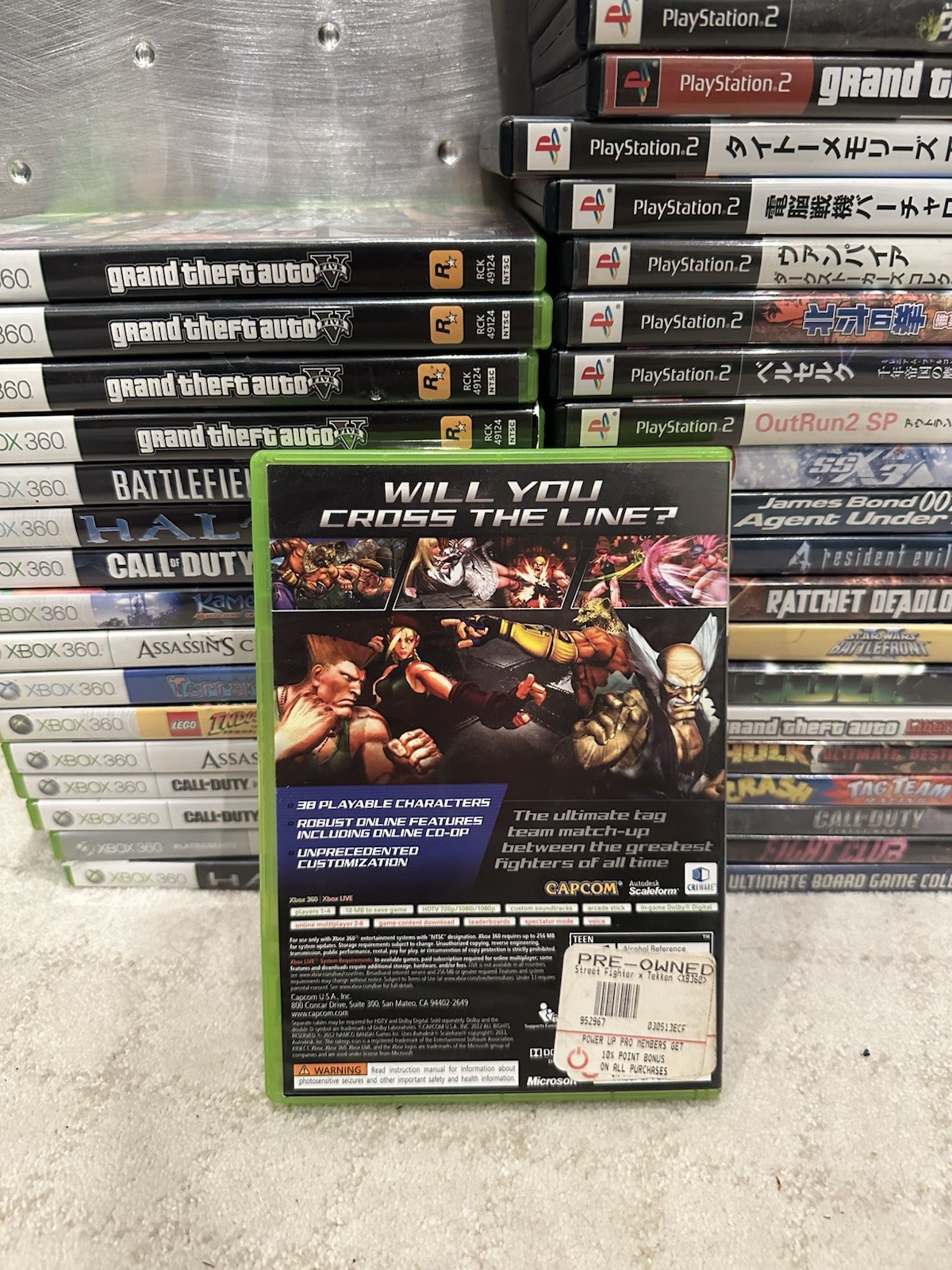 Street Fighter X Tekken (Microsoft Xbox 360) No Manual Tested