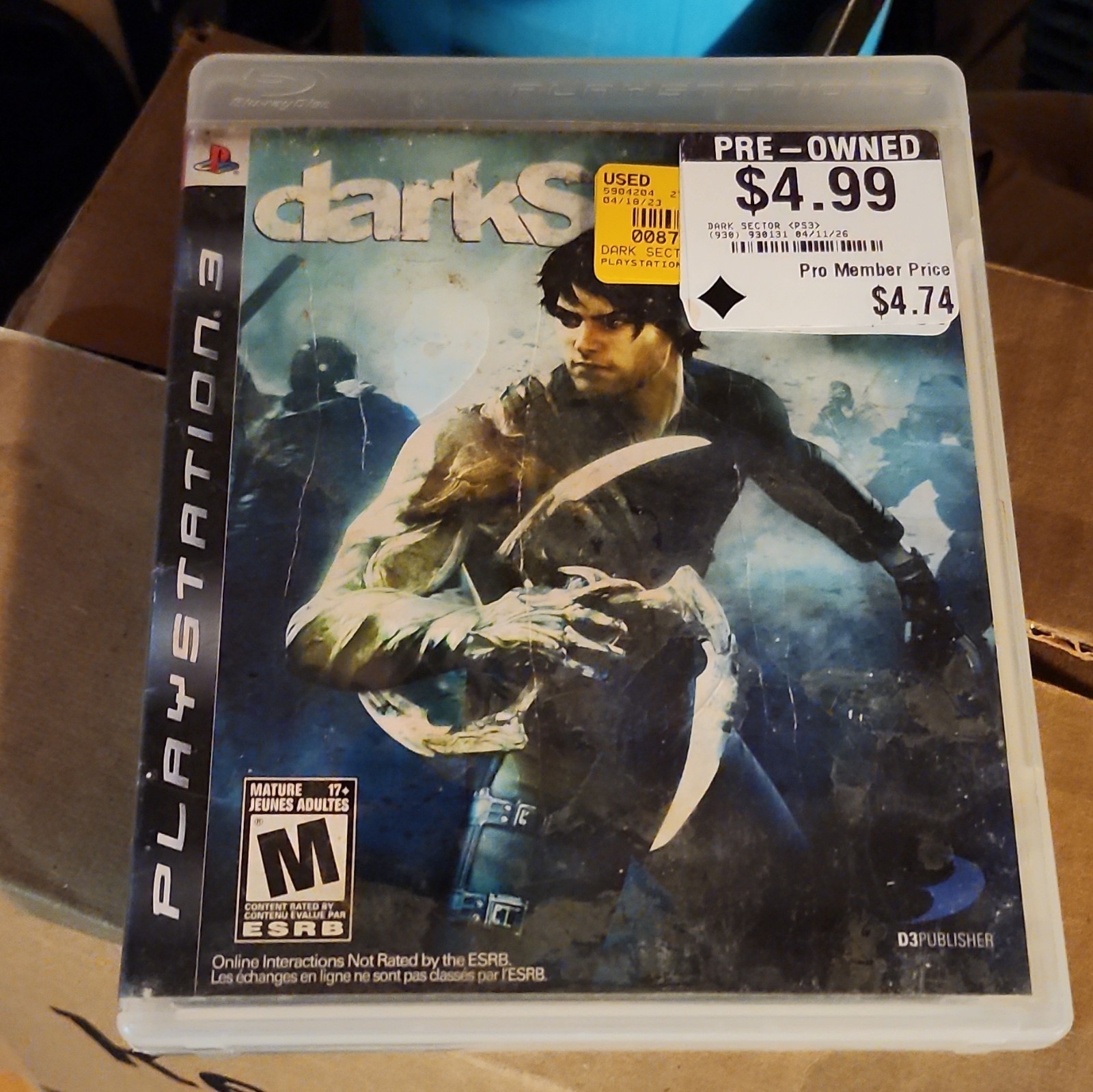 D3Publisher Dark Sector (Sony PlayStation 3, PS3) M – Mature