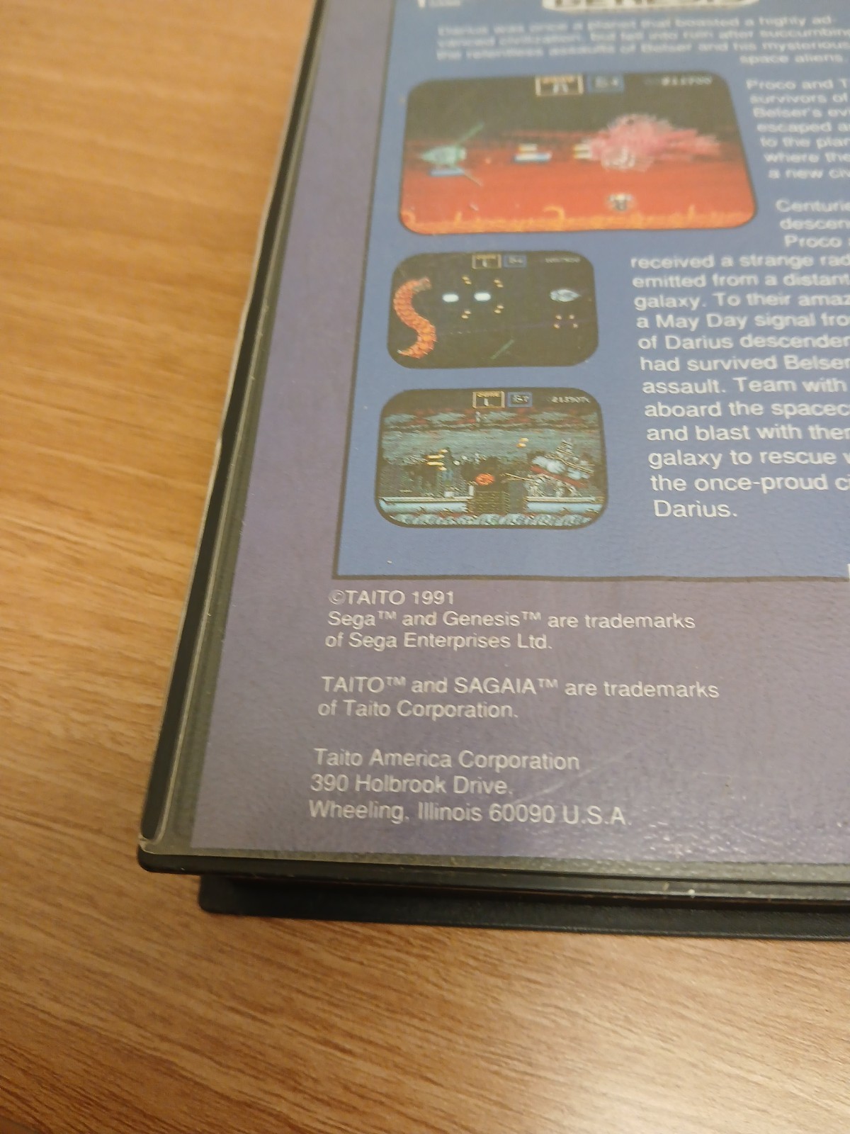 Sagaia Sega Genesis Game & Case NO MANUAL Water Damaged Art Tested
