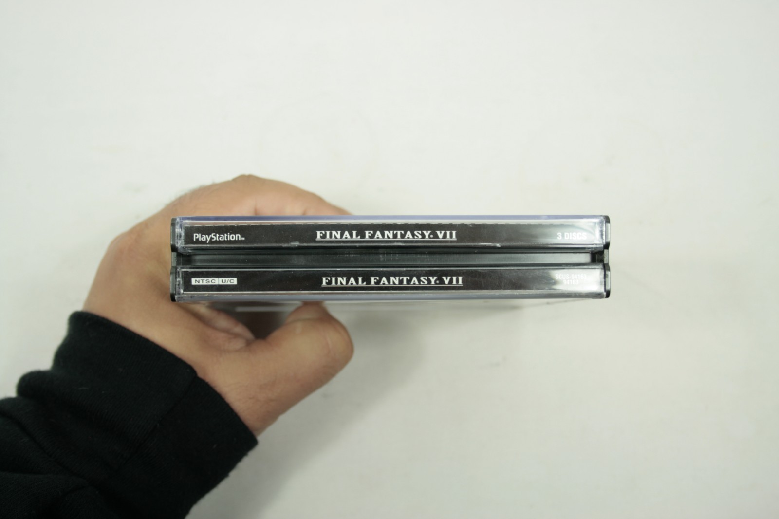 Final Fantasy 7 VII PS1 CIB Black Label Sony PlayStation 1 1997 Complete Manual