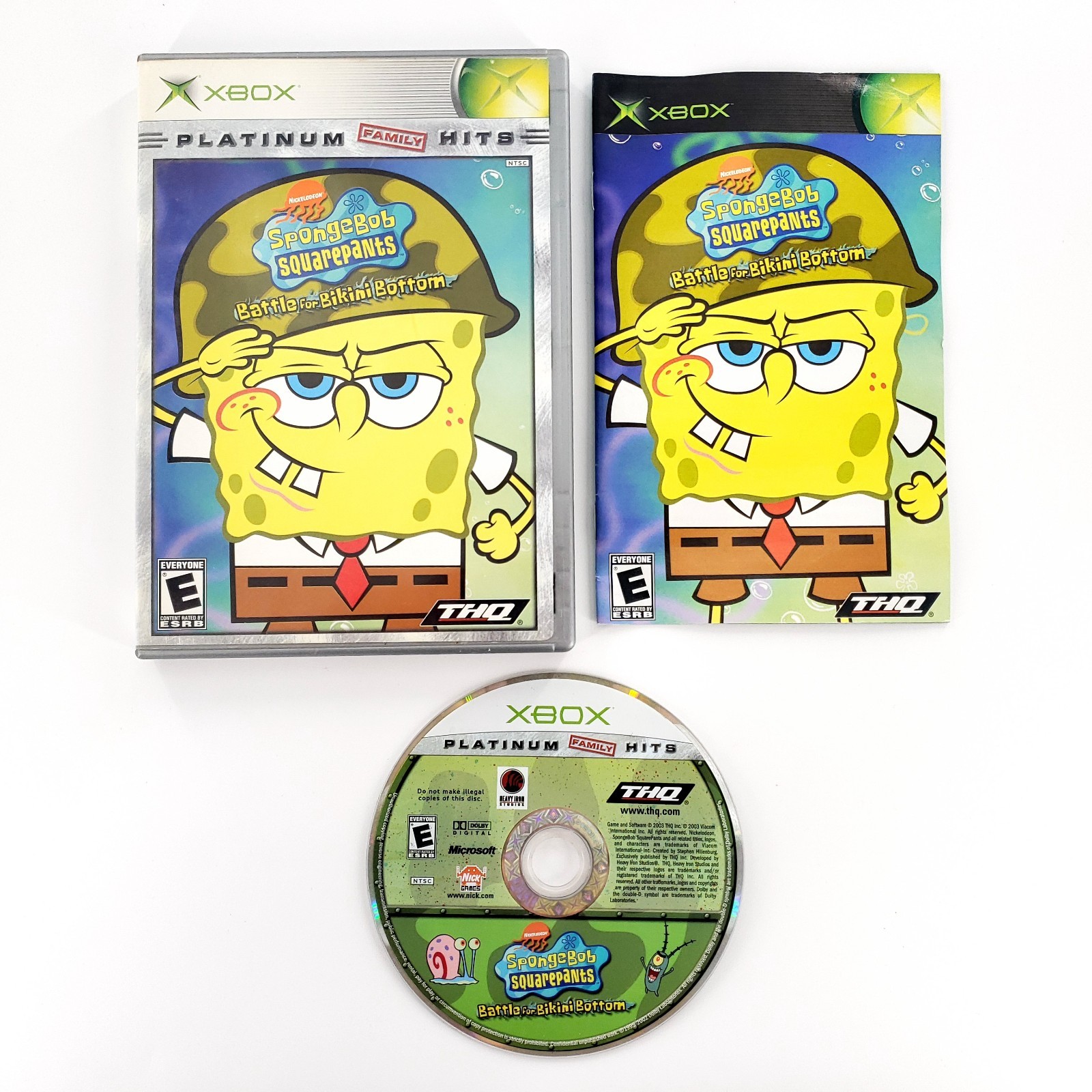 SpongeBob SquarePants: Battle for Bikini Bottom (Microsoft Xbox, 2003) Complete