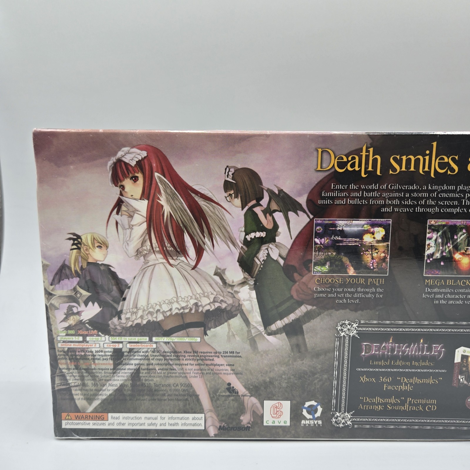 Deathsmiles: Limited Edition (XBOX 360, 2007) AKSYS GAMES, BRAND NEW SEALED!