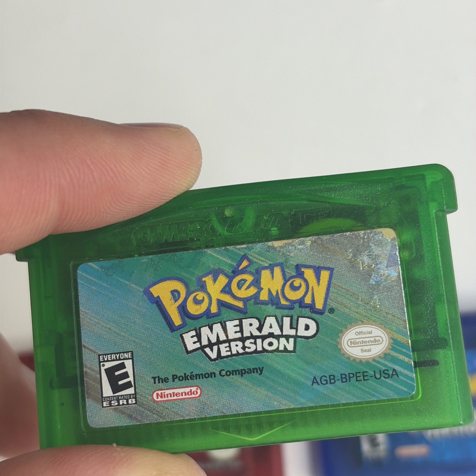 Pokemon Emerald Ruby Sapphire Version Authentic New Battery Gameboy Advance