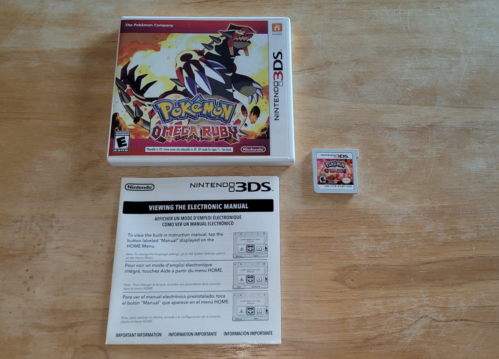 Pokemon Omega Ruby (Nintendo 3DS) Complete in Box (CIB) – Tested & Working