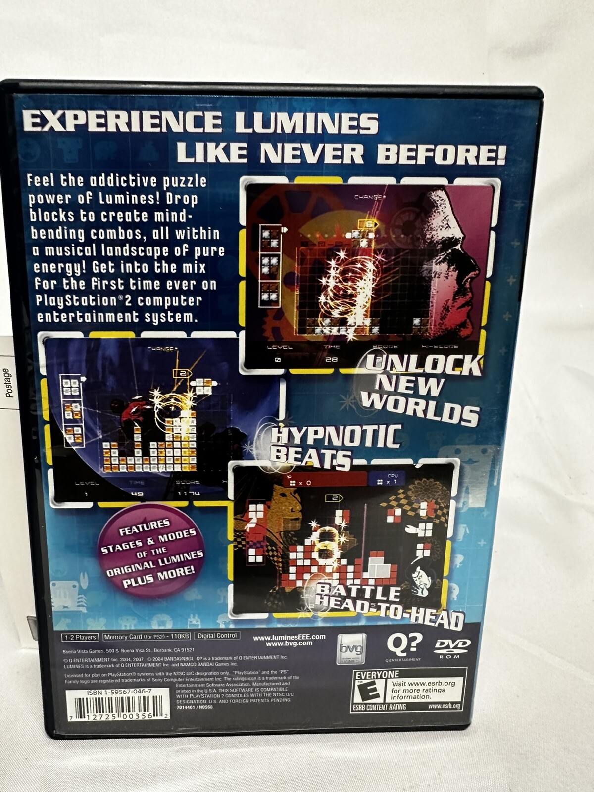 Lumines Plus (Sony PlayStation 2, 2007) PS2 CIB Complete TESTED